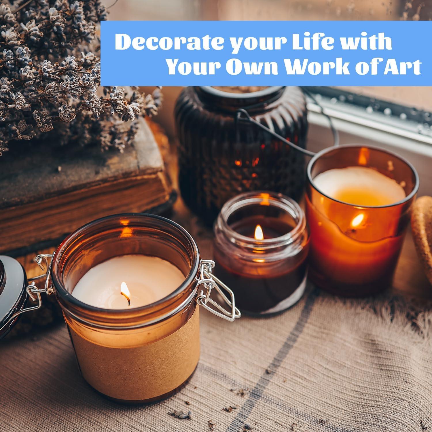 Kit de Cera de Soja KQU para Hacer Velas - 1.36 kg, Olla Eléctrica