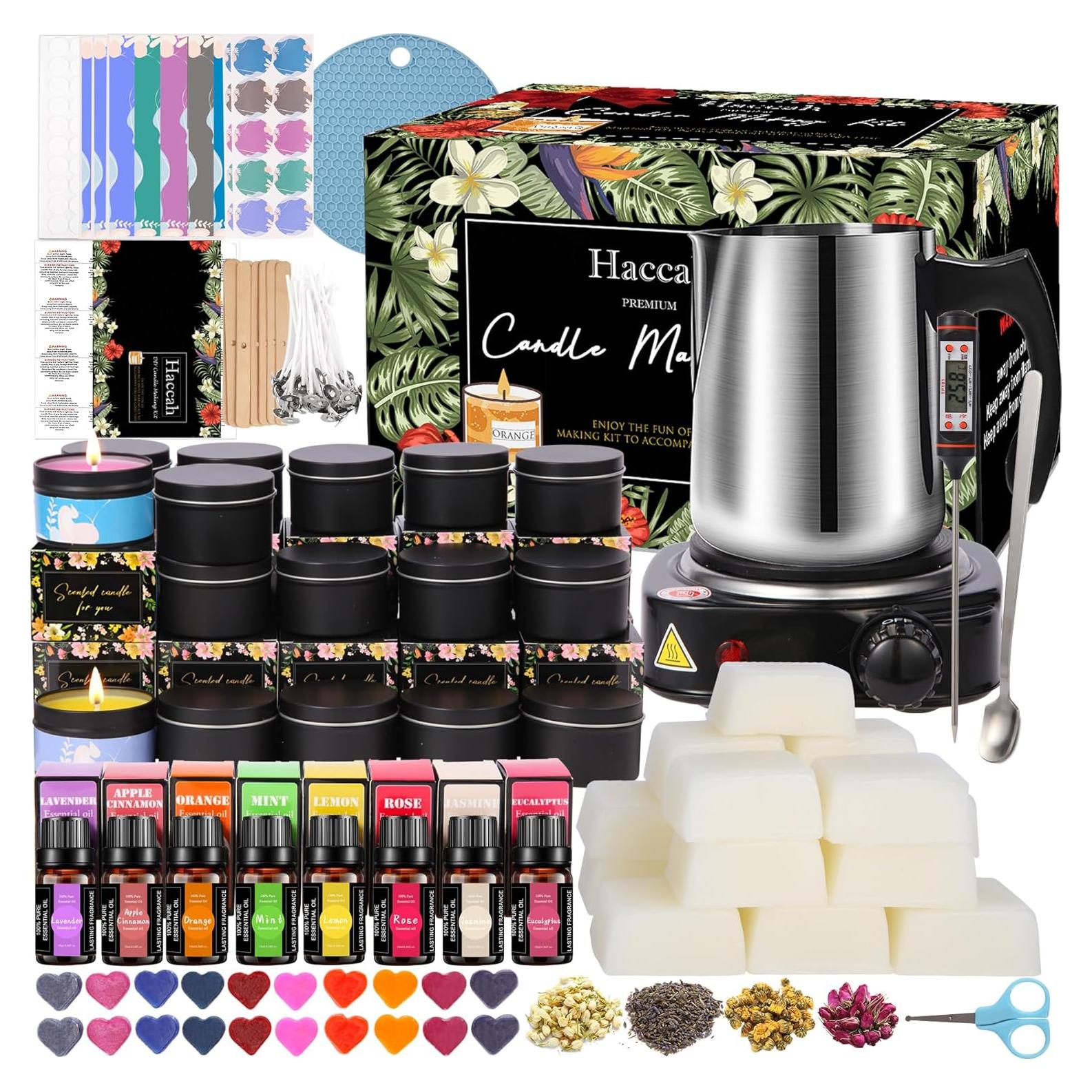 Kit de Fabricación de Velas Haccah 3.35kg con Derretidor