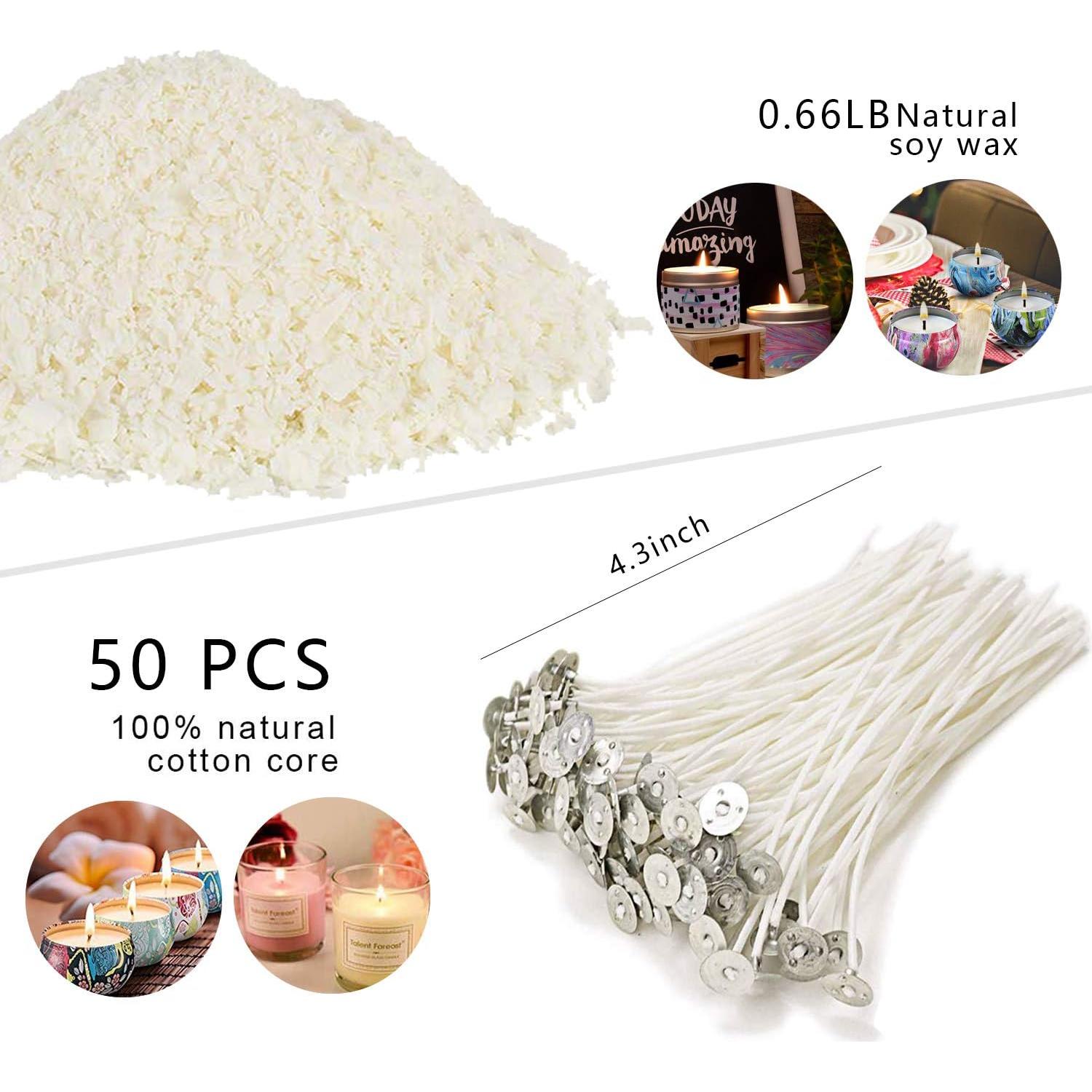 Kit de Fabricación de Velas DINGPAI 550ml con Cera de Soja