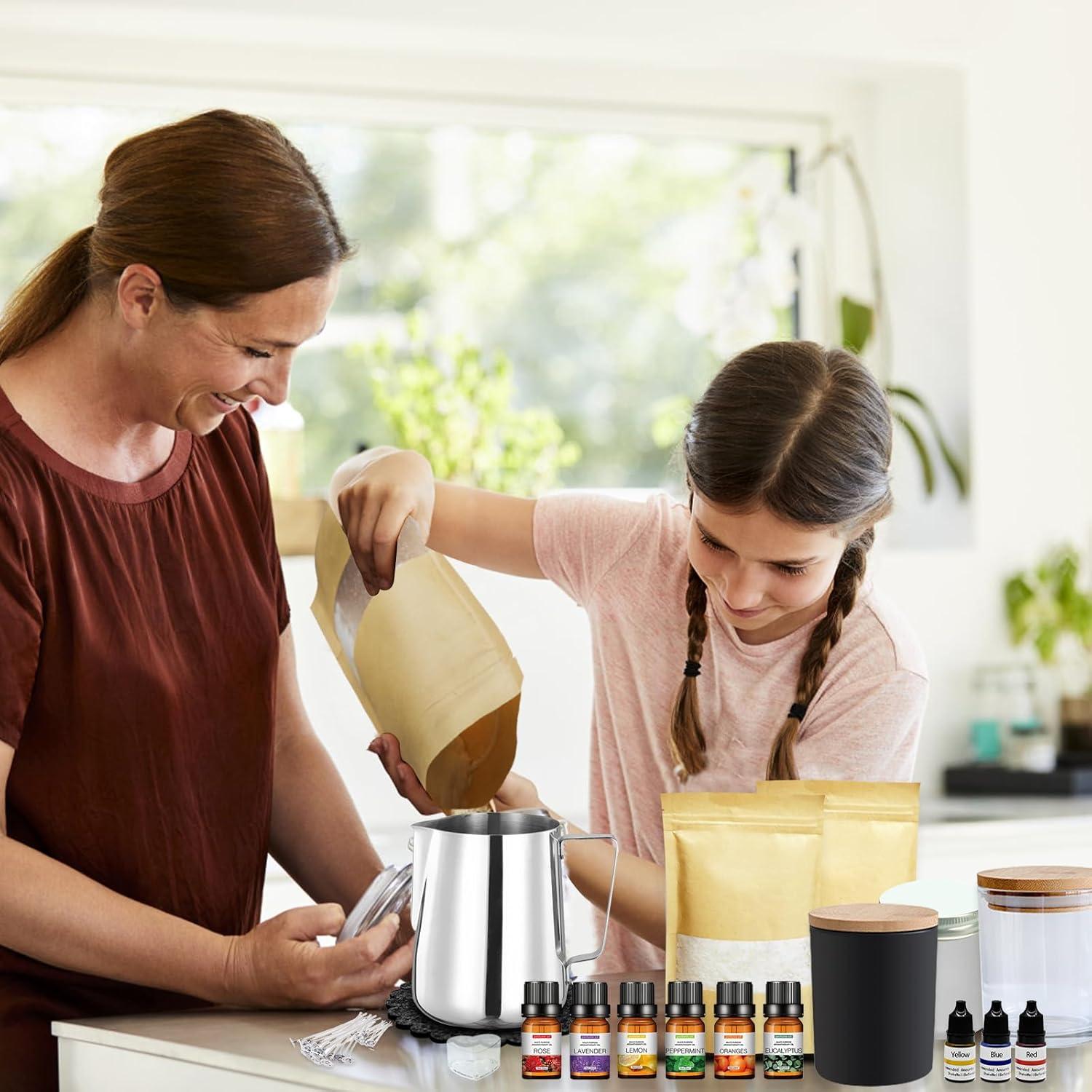 Kit de Fabricación de Velas DOPXXBB - Cera de Soja, 22 Piezas