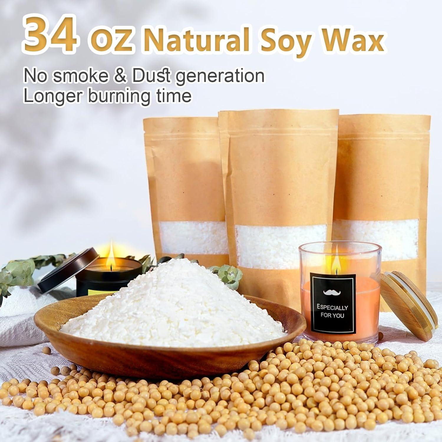 Kit de Fabricación de Velas DOPXXBB - Cera de Soja, 22 Piezas