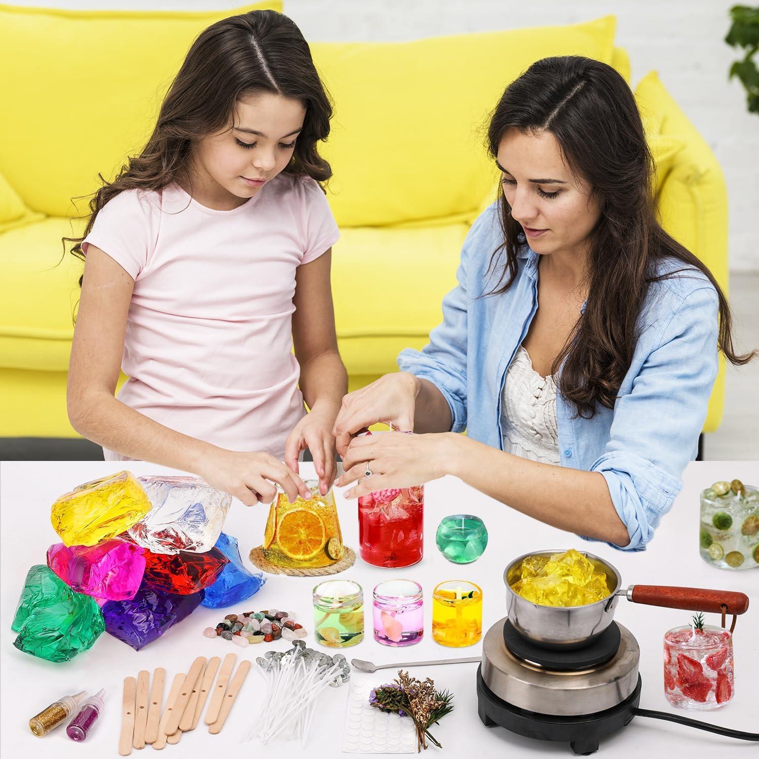 Kit de Fabricación de Velas de Gel Blingfun 1.27 kg 9 Piezas