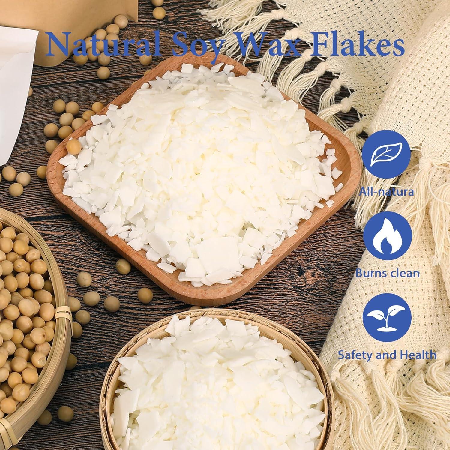 Kit de Hacer Velas SAEUYVB - 2.27 kg Cera de Soja Natural