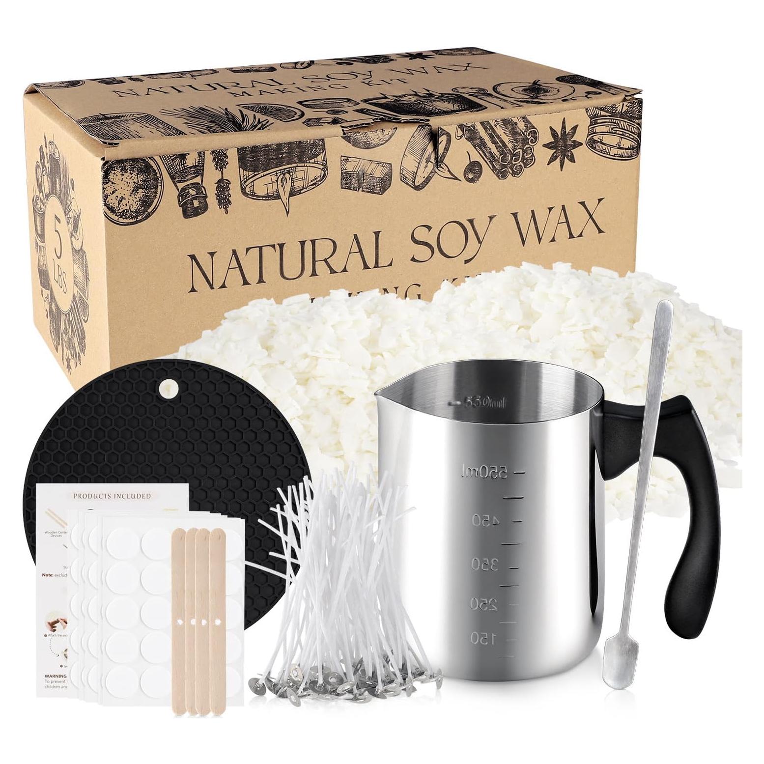 Kit de Fabricación de Velas Cera de Soja 5LB para Principiantes