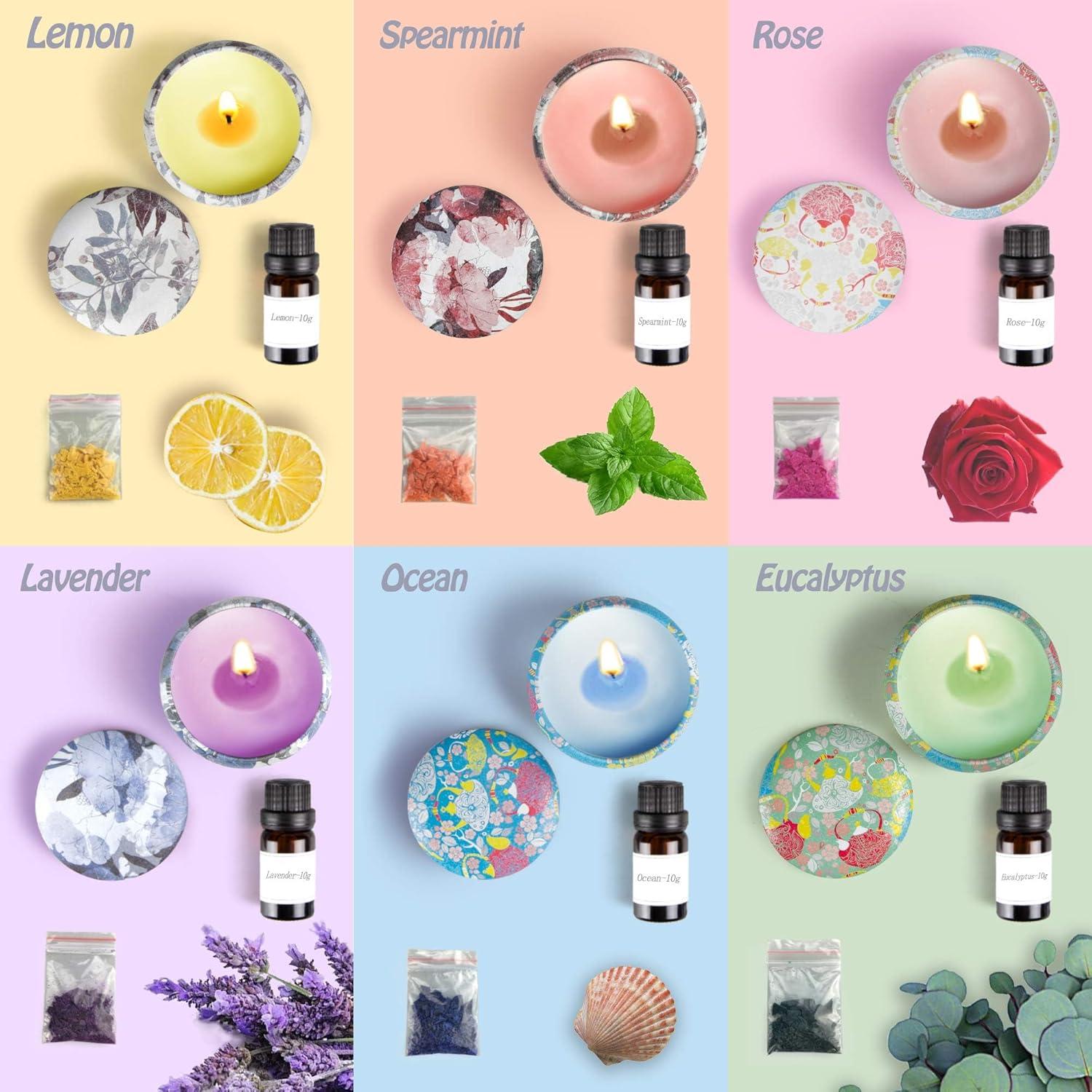 Kit de Fabricación de Velas YINUO LIGHT - Cera de Abeja, 6 Velas