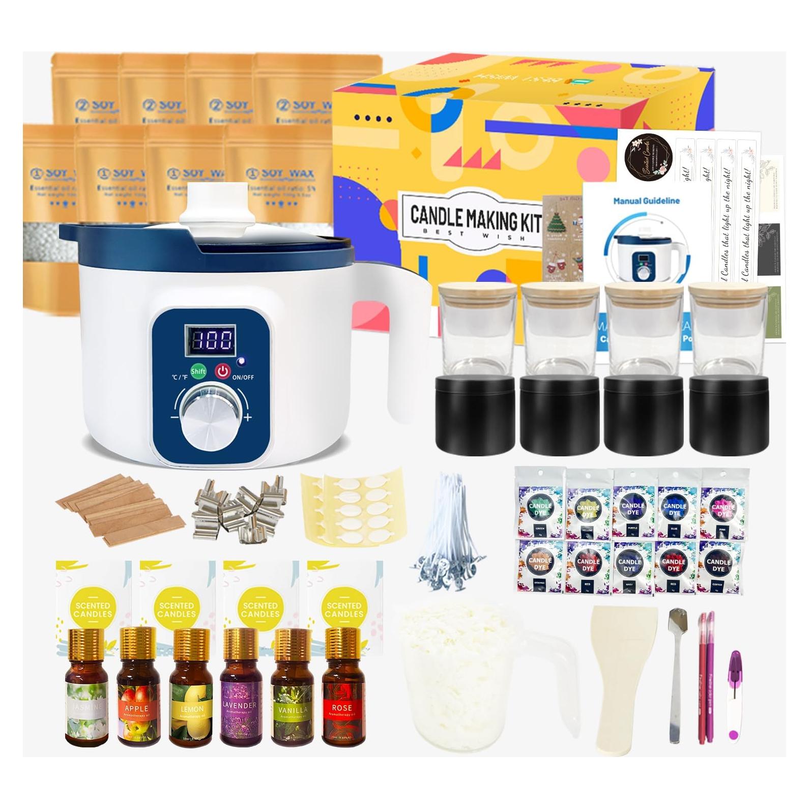 Kit para Hacer Velas Aromáticas KQU ZNJG-1.8 1kg