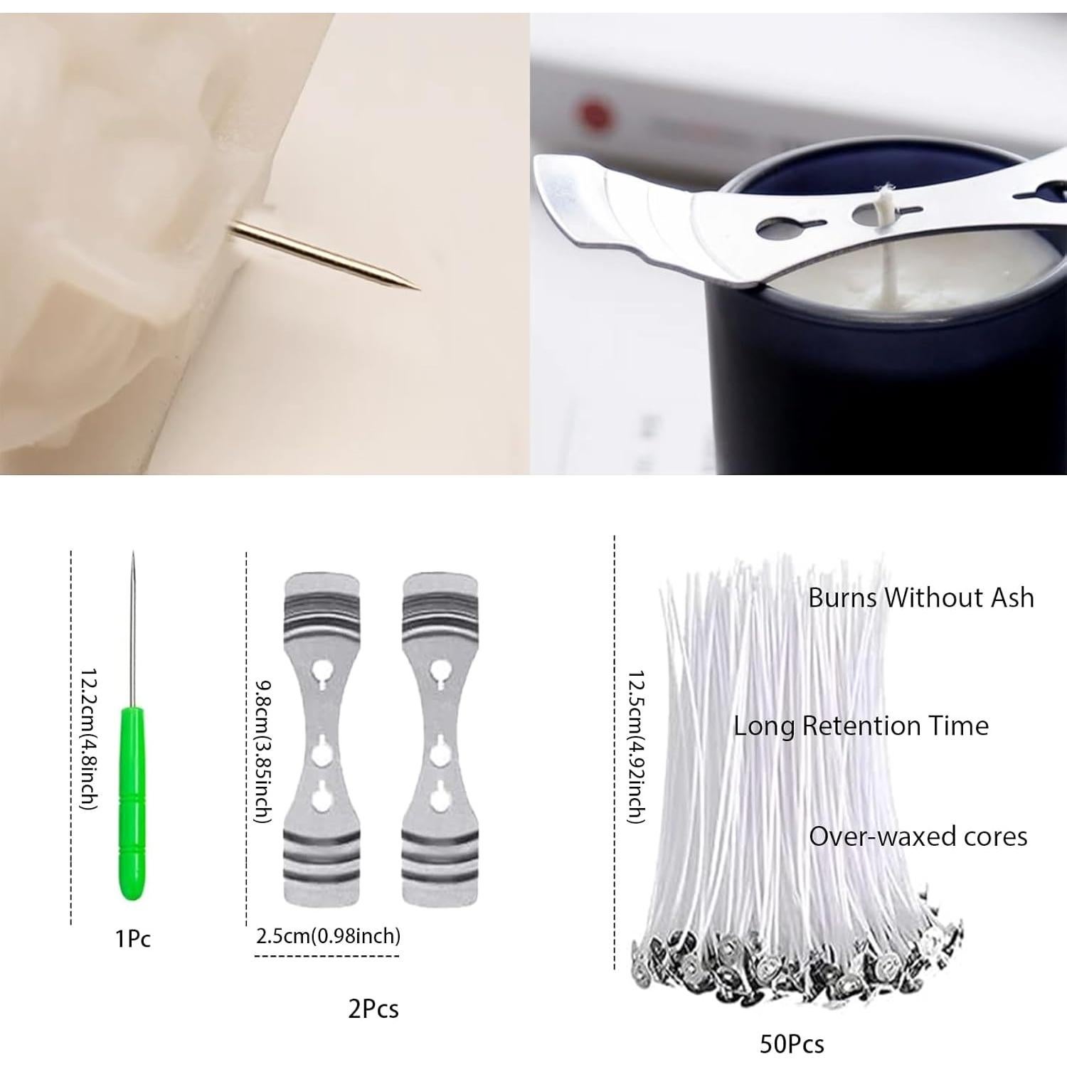 Juego de Moldes de Silicona para Velas JOJOPLAY 6 Piezas