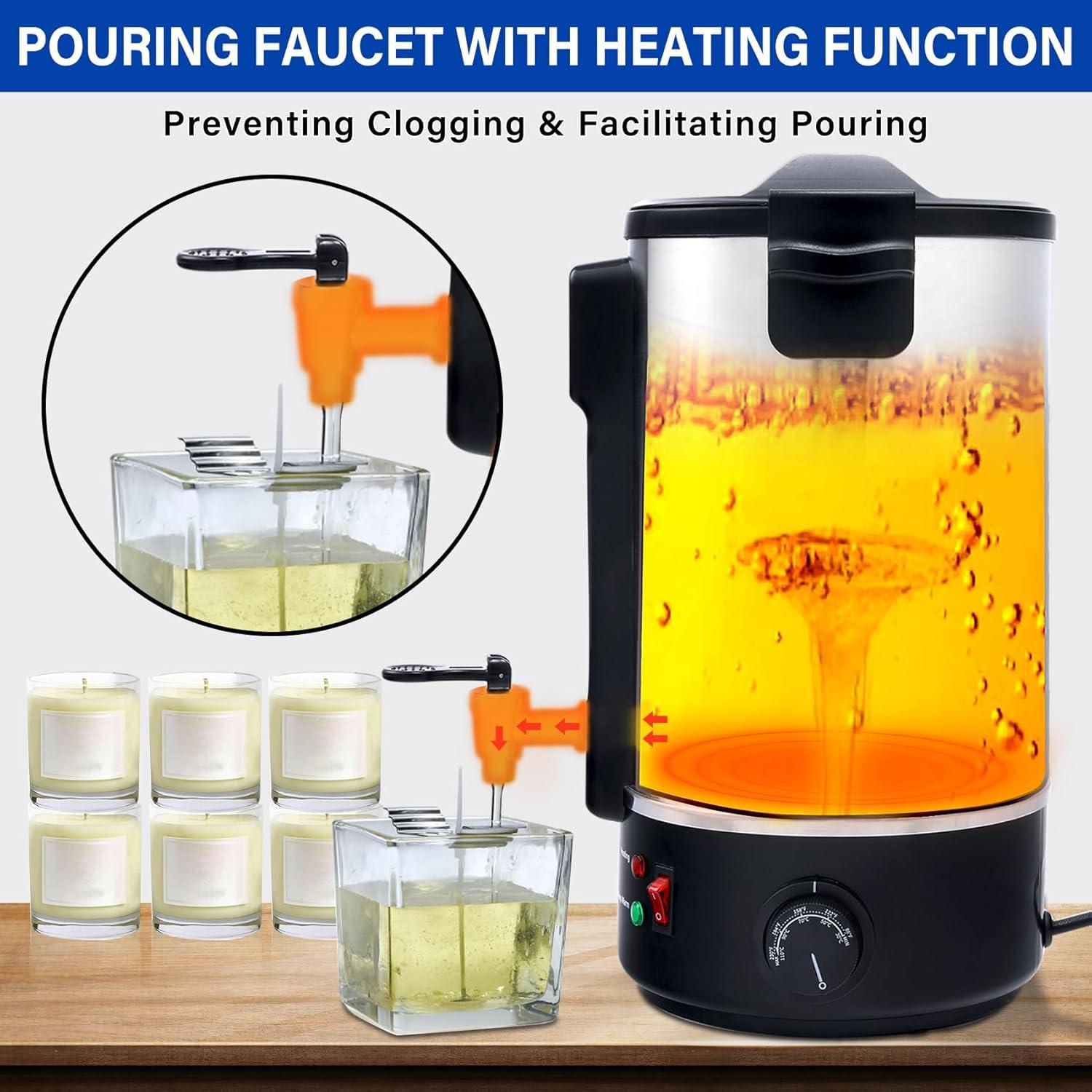 Olla Derretir Cera TCFUNDY 8L 1100W Antiadherente