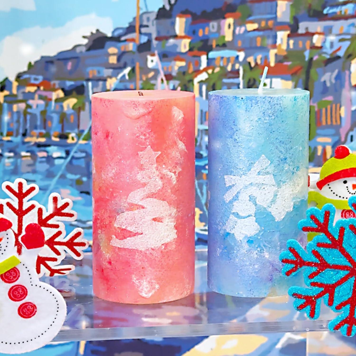 Kit de Pintura para Velas REALART 12 Colores No Tóxicos