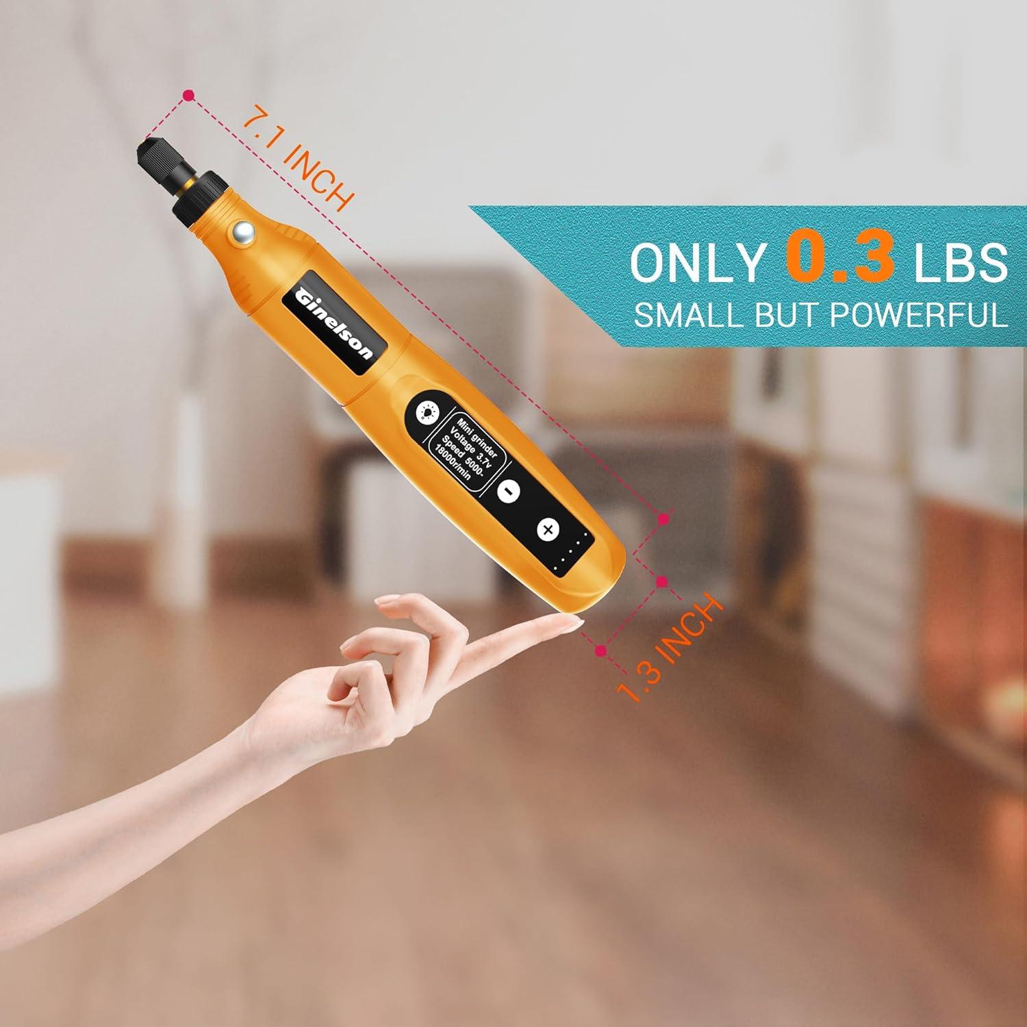 Herramienta Rotativa Inalámbrica GINELSON 3.7V 5 Velocidades 70 Accesorios