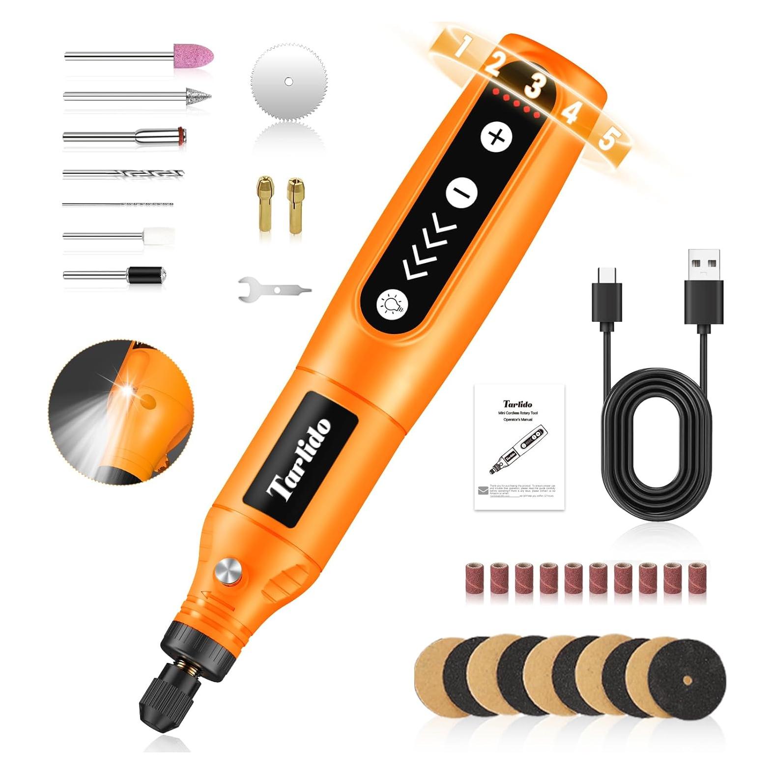 Kit de Herramienta Rotativa Inalámbrica Tarlido 3.7V 18000RPM