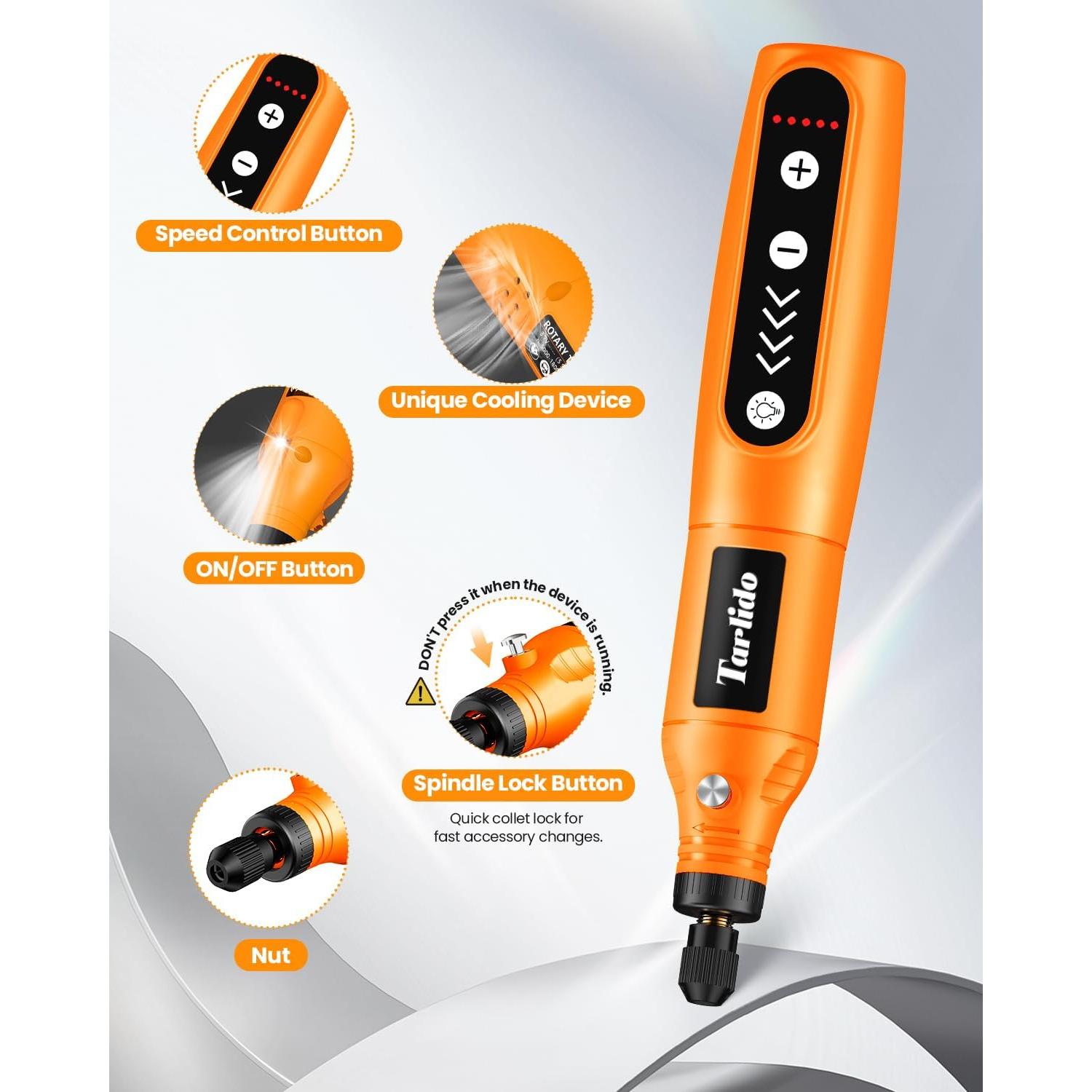 Kit de Herramienta Rotativa Inalámbrica Tarlido 3.7V 18000RPM