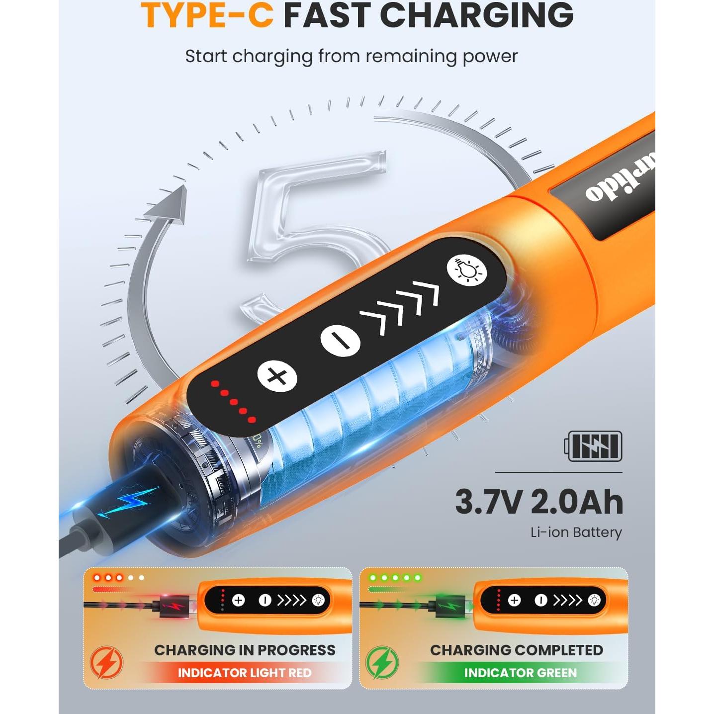 Kit de Herramienta Rotativa Inalámbrica Tarlido 3.7V 18000RPM