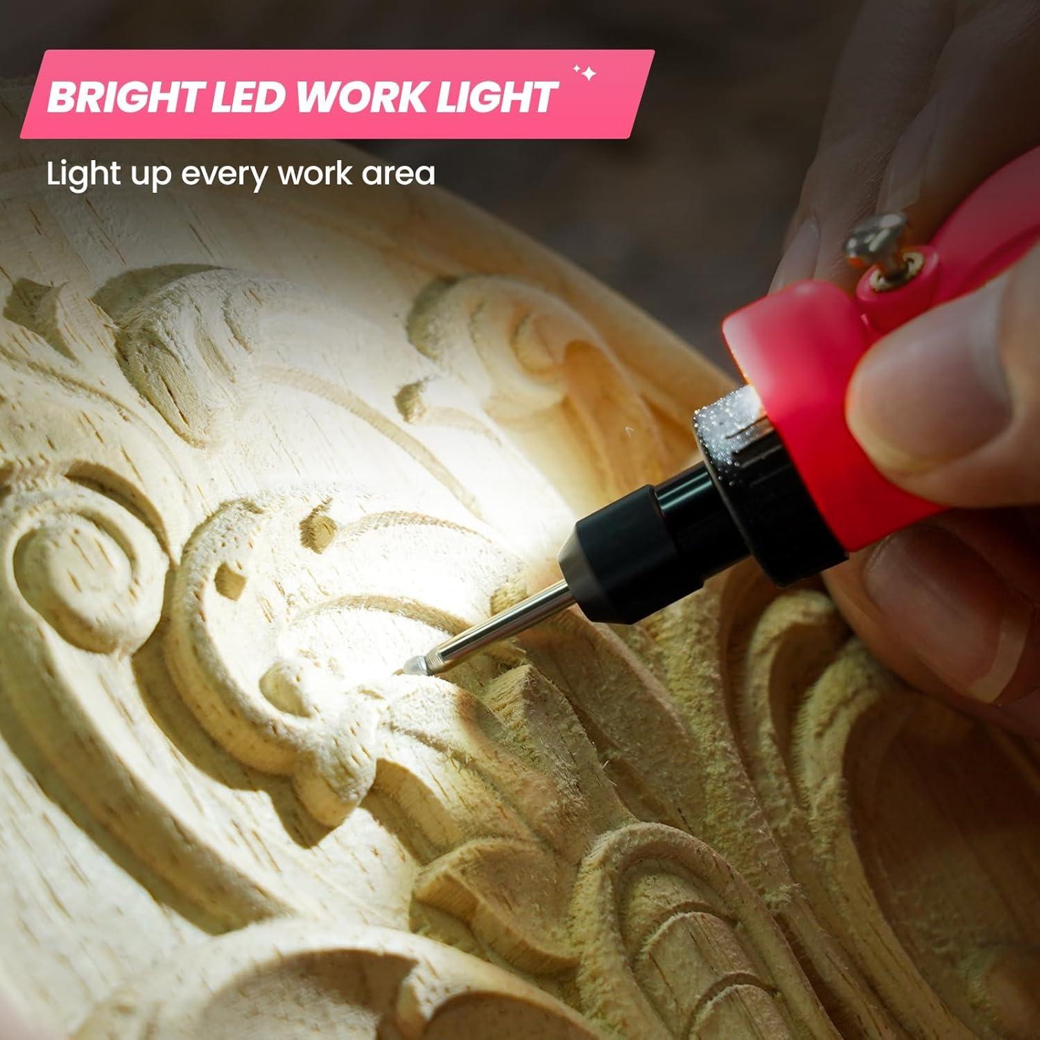 Mini Herramienta Rotativa Inalámbrica HARDELL 3.7V 61 Accesorios