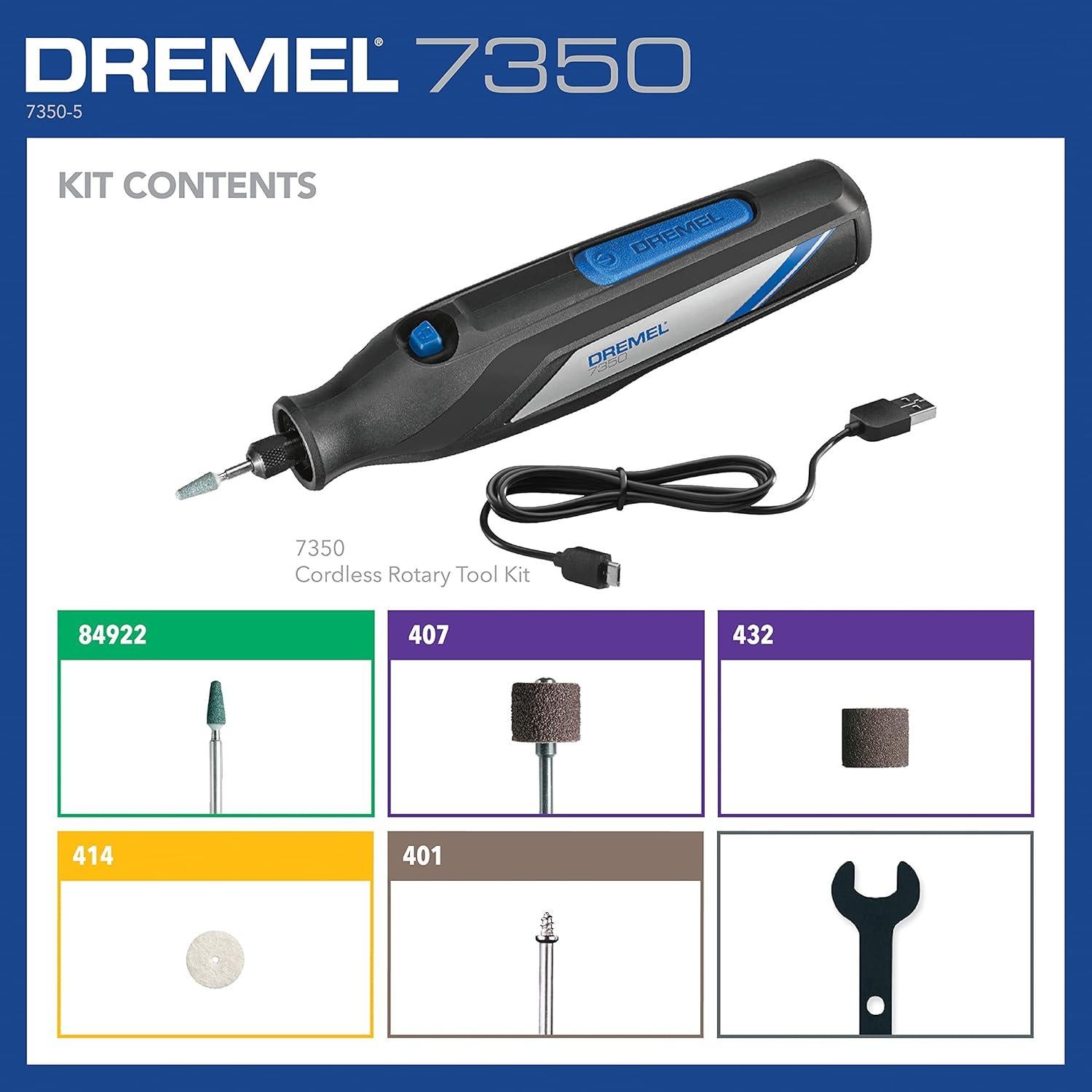 Dremel 7350-5 Herramienta Rotativa Inalámbrica 4V con Accesorios