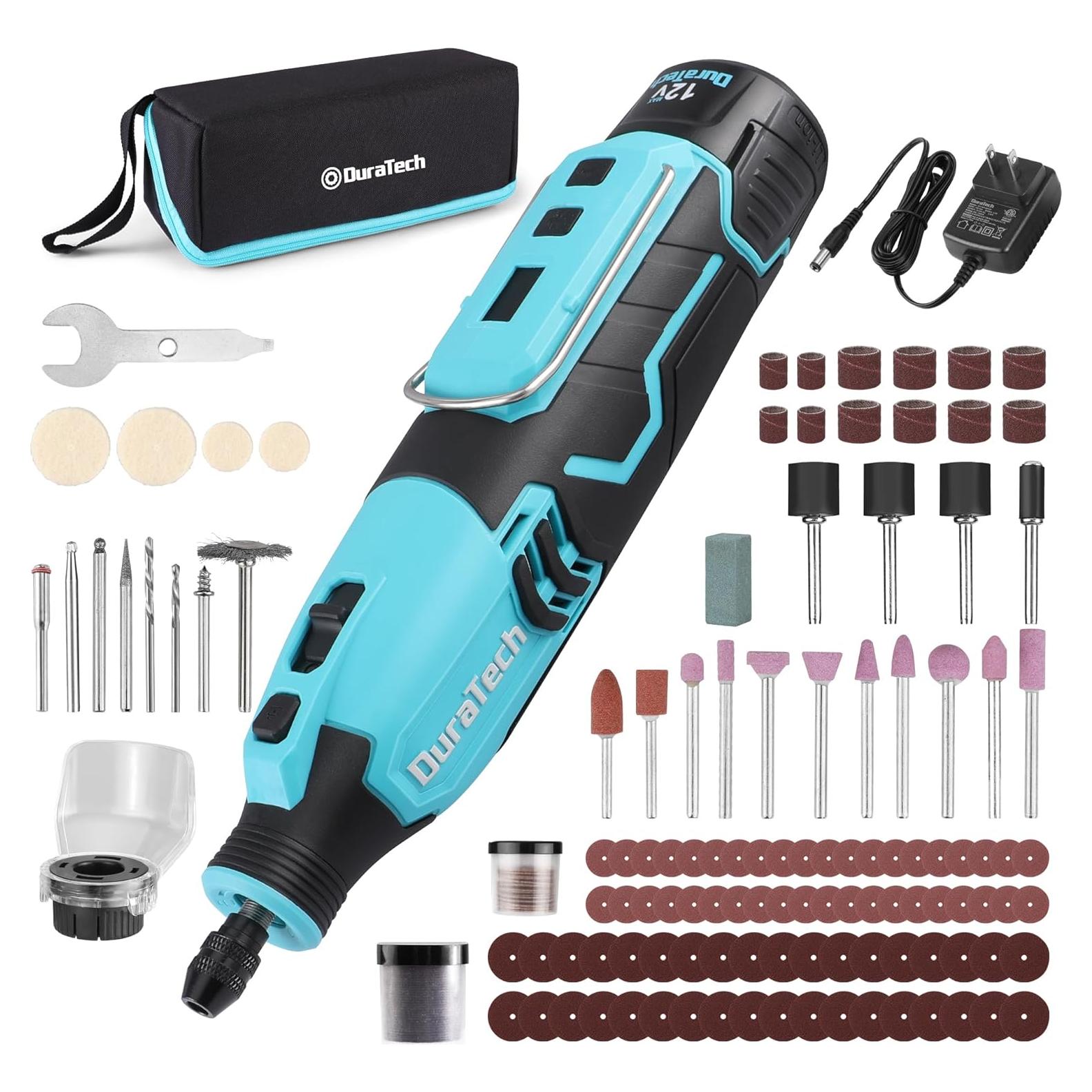 DURATECH Herramienta Rotativa Inalámbrica 12V 118PCS Accesorios