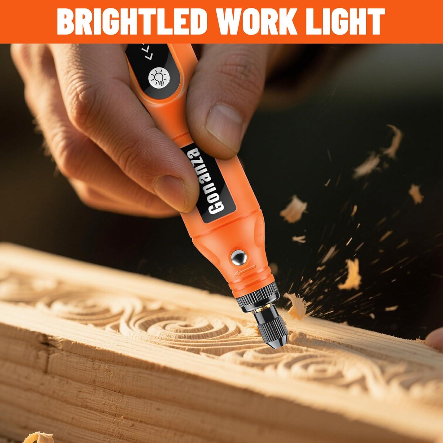 Gonanza Mini Kit Herramienta Rotativa Inalámbrica 62 Accesorios