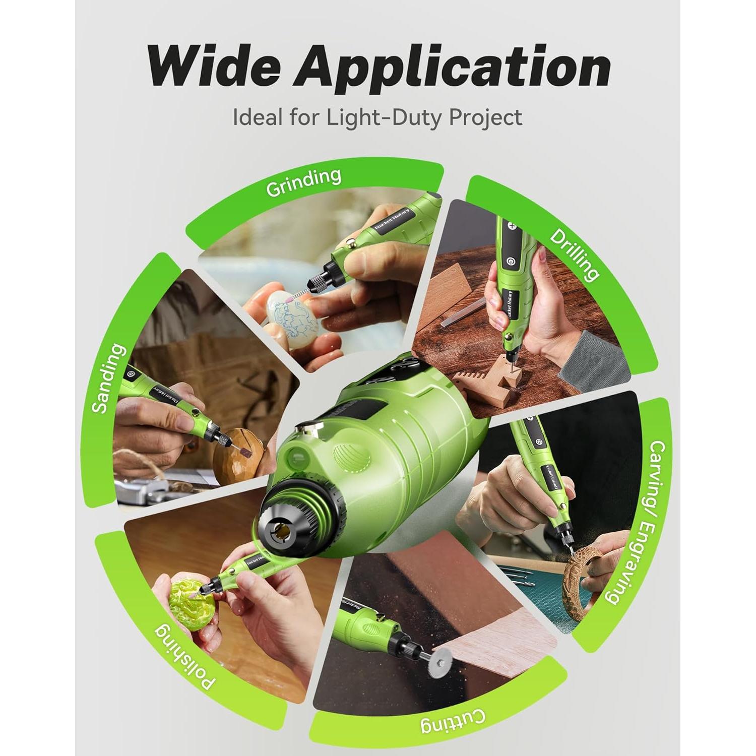 Mini Herramienta Rotativa Inalámbrica Linstaine 3.6V 75 Acc.