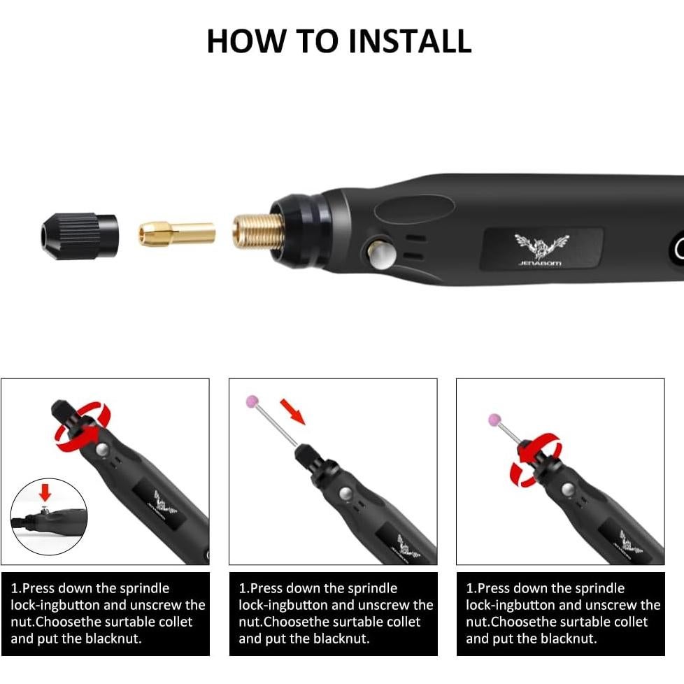 Kit de Herramienta Rotativa Inalámbrica JENABOM 39 Accesorios