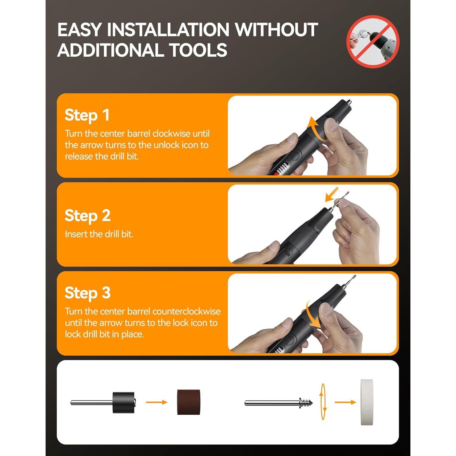 Herramienta Rotativa Inalámbrica ZoCCee 8V 62 Accesorios