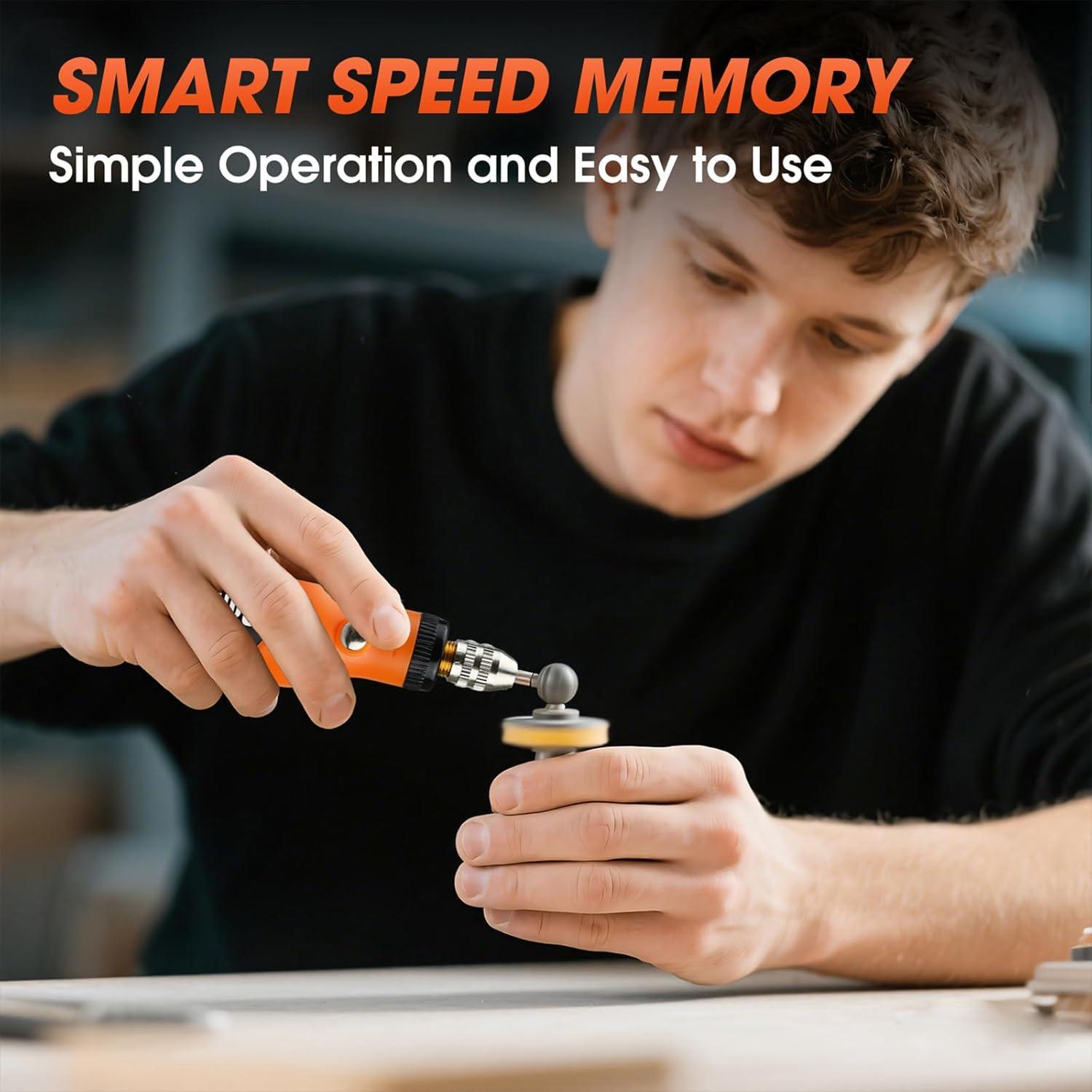 Gonanza Mini Herramienta Rotativa Inalámbrica 5 Velocidades 78 Accesorios