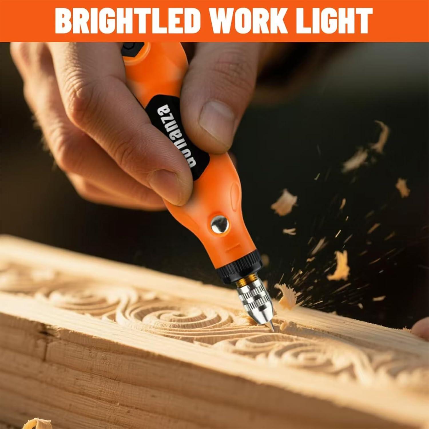 Gonanza Mini Herramienta Rotativa Inalámbrica 5 Velocidades 78 Accesorios