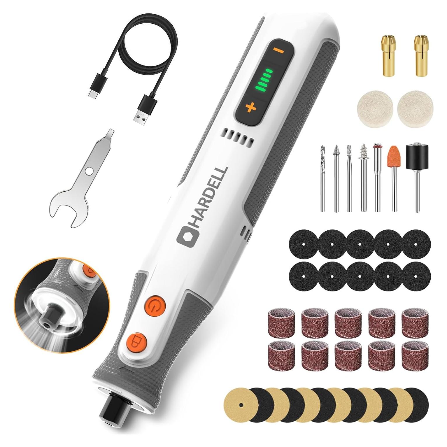 Herramienta Rotativa Sin Cable HARDELL 8V 42 Accesorios 28000RPM