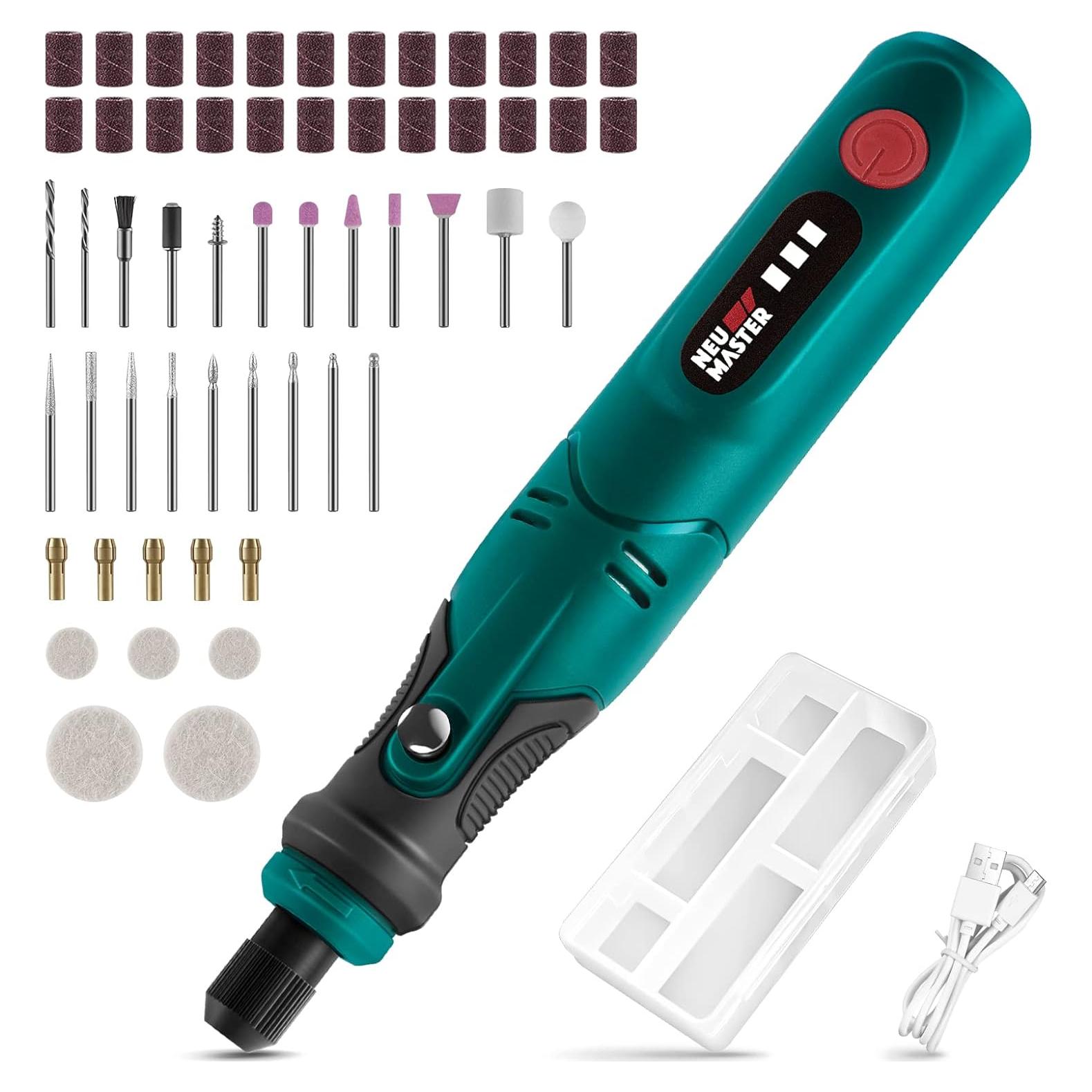 Herramienta Rotativa Inalámbrica NEU MASTER 3.7V con 55 Accesorios