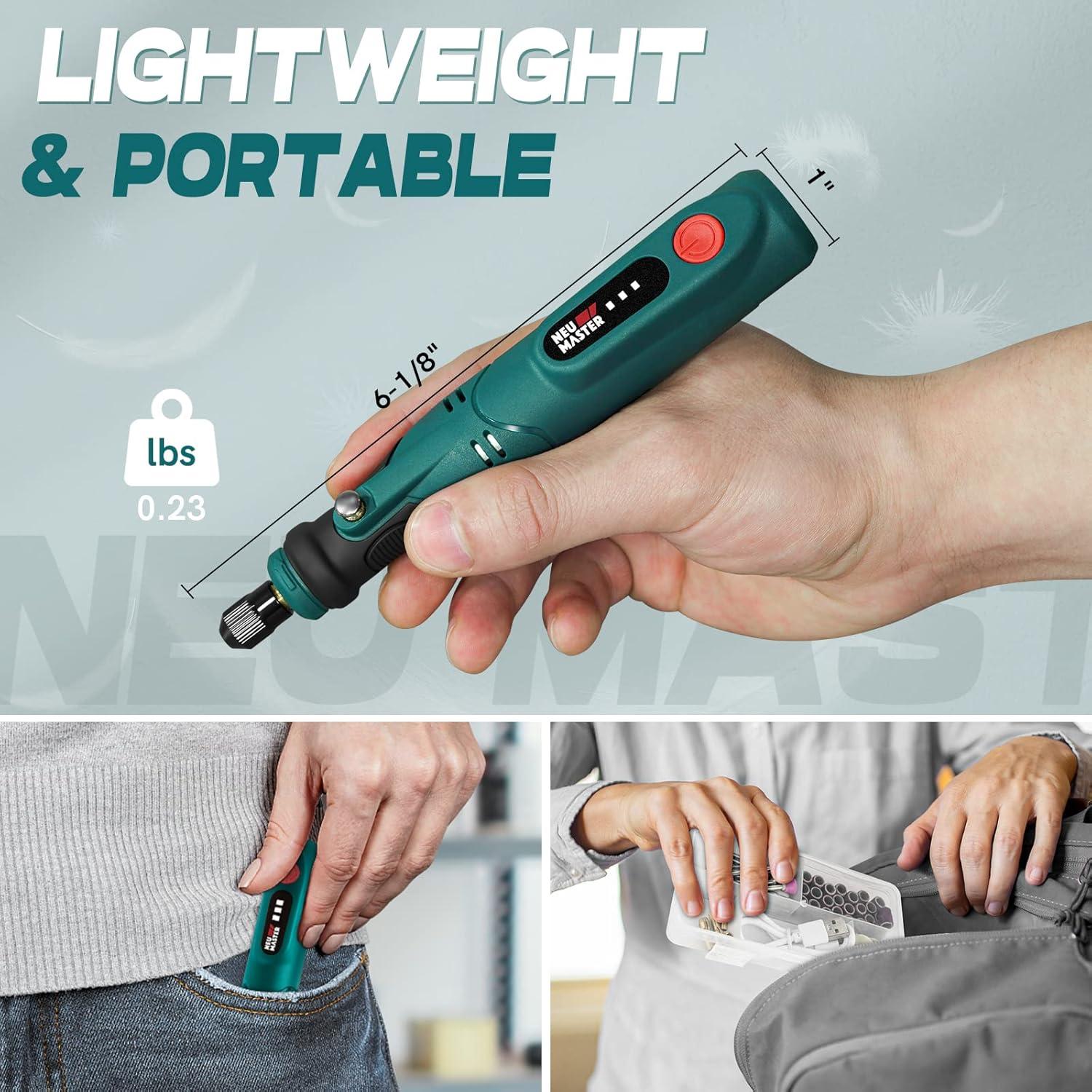 Herramienta Rotativa Inalámbrica NEU MASTER 3.7V con 55 Accesorios