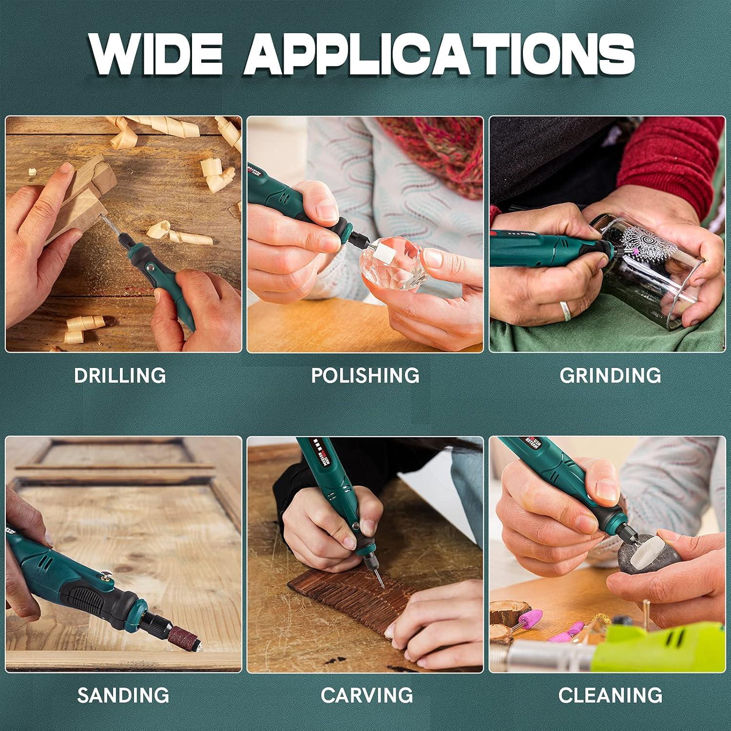 Herramienta Rotativa Inalámbrica NEU MASTER 3.7V con 55 Accesorios