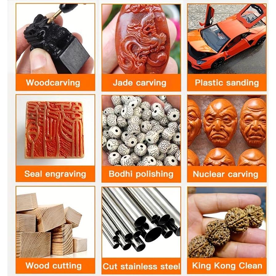 Kit Herramienta Rotativa Inalámbrica JANGKLIFE 6 Velocidades 18000RPM