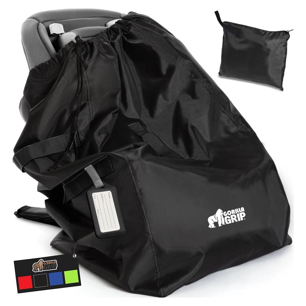 Bolsa de Viaje para Asiento de Coche Gorilla Grip 86.36x45.72cm Negra