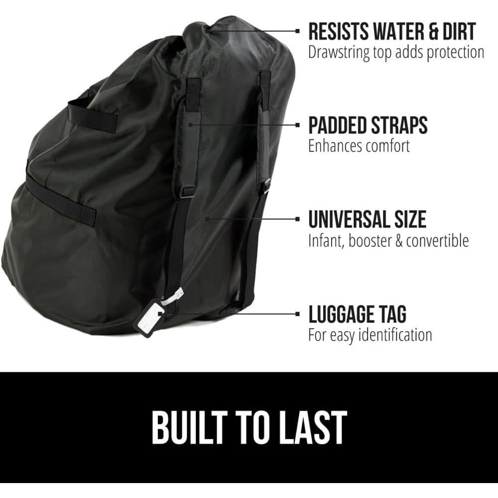 Bolsa de Viaje para Asiento de Coche Gorilla Grip 86.36x45.72cm Negra