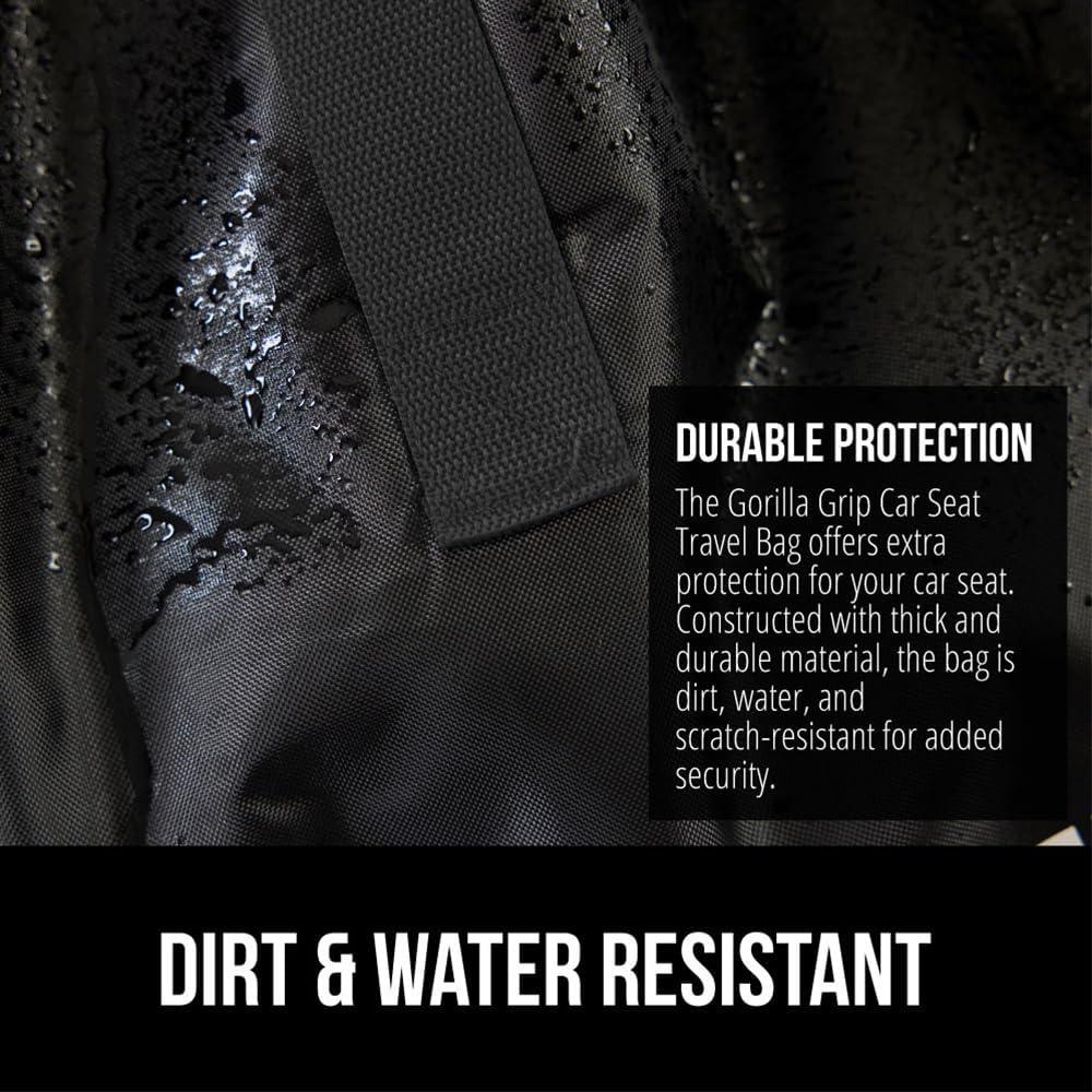 Bolsa de Viaje para Asiento de Coche Gorilla Grip 86.36x45.72cm Negra