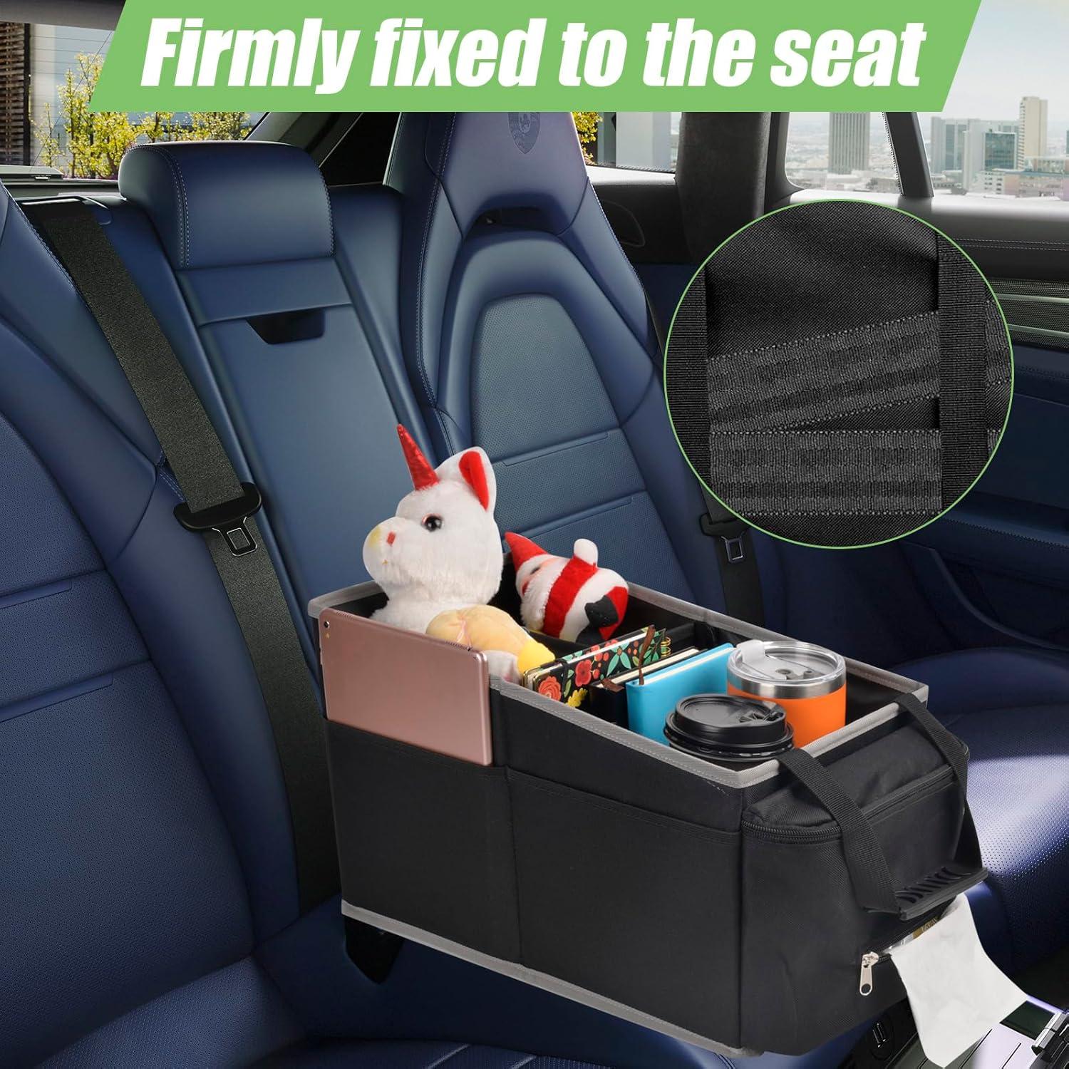 Organizador de Asiento de Auto ChezMax - 12 Compartimentos y 2 Portavasos
