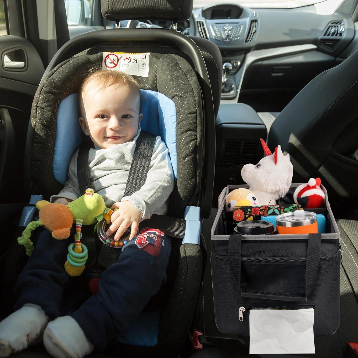 Organizador de Asiento de Auto ChezMax - 12 Compartimentos y 2 Portavasos