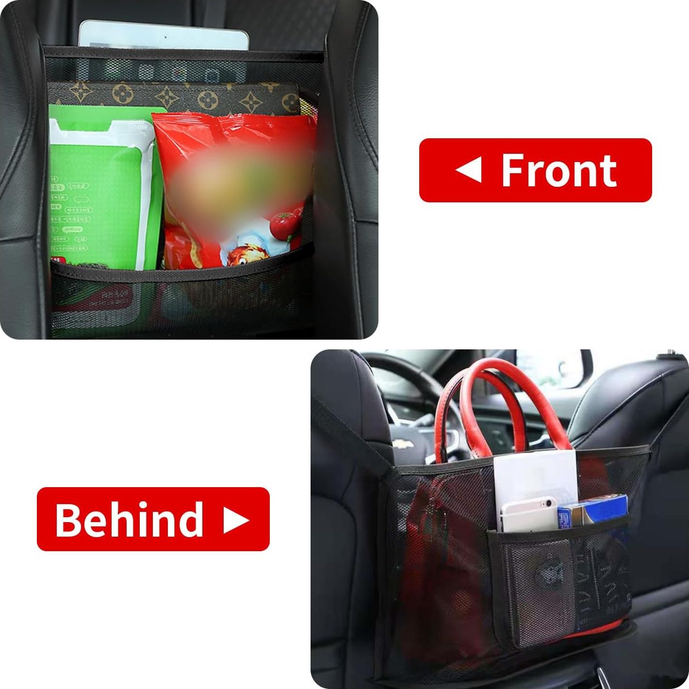Bolsa de Red Dsoar para Automóvil entre Asientos Negro