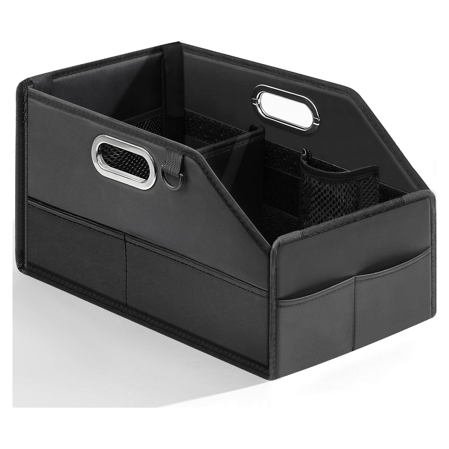 Organizador de Asiento de Coche Drsvabze con 7 Bolsillos y 2 Portavasos