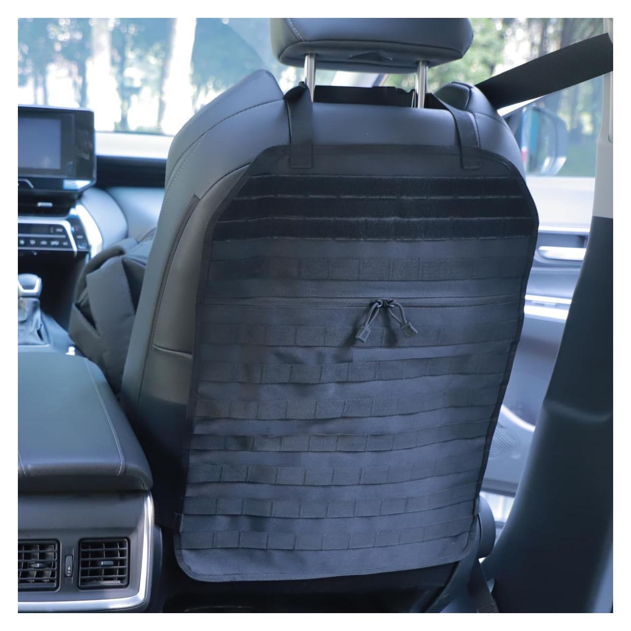 Organizador de respaldo de asiento BXBXHD Molle Negro 58.4x43.2 cm