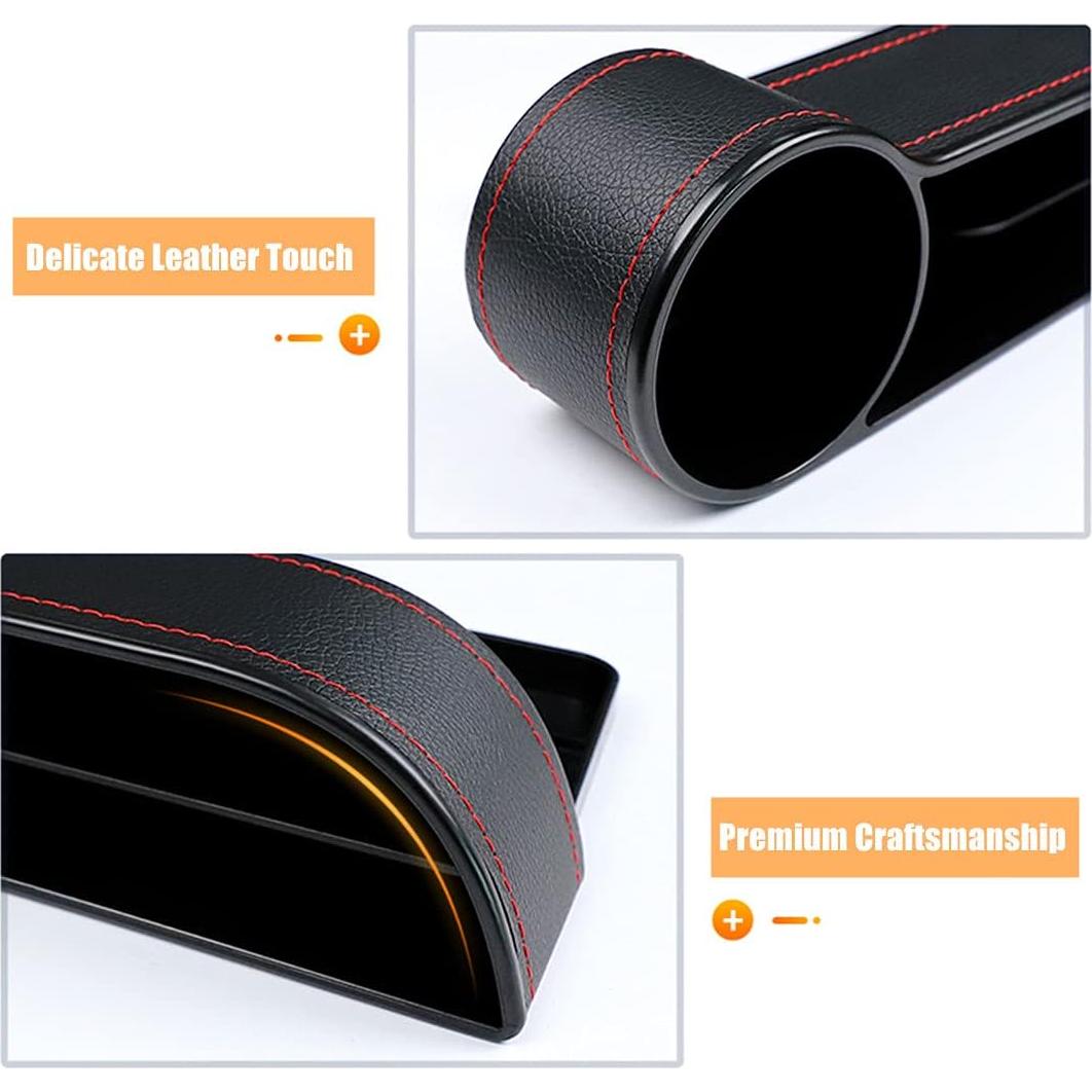 Organizador de Asiento para Coche Coforder, Cuero PU, Negro
