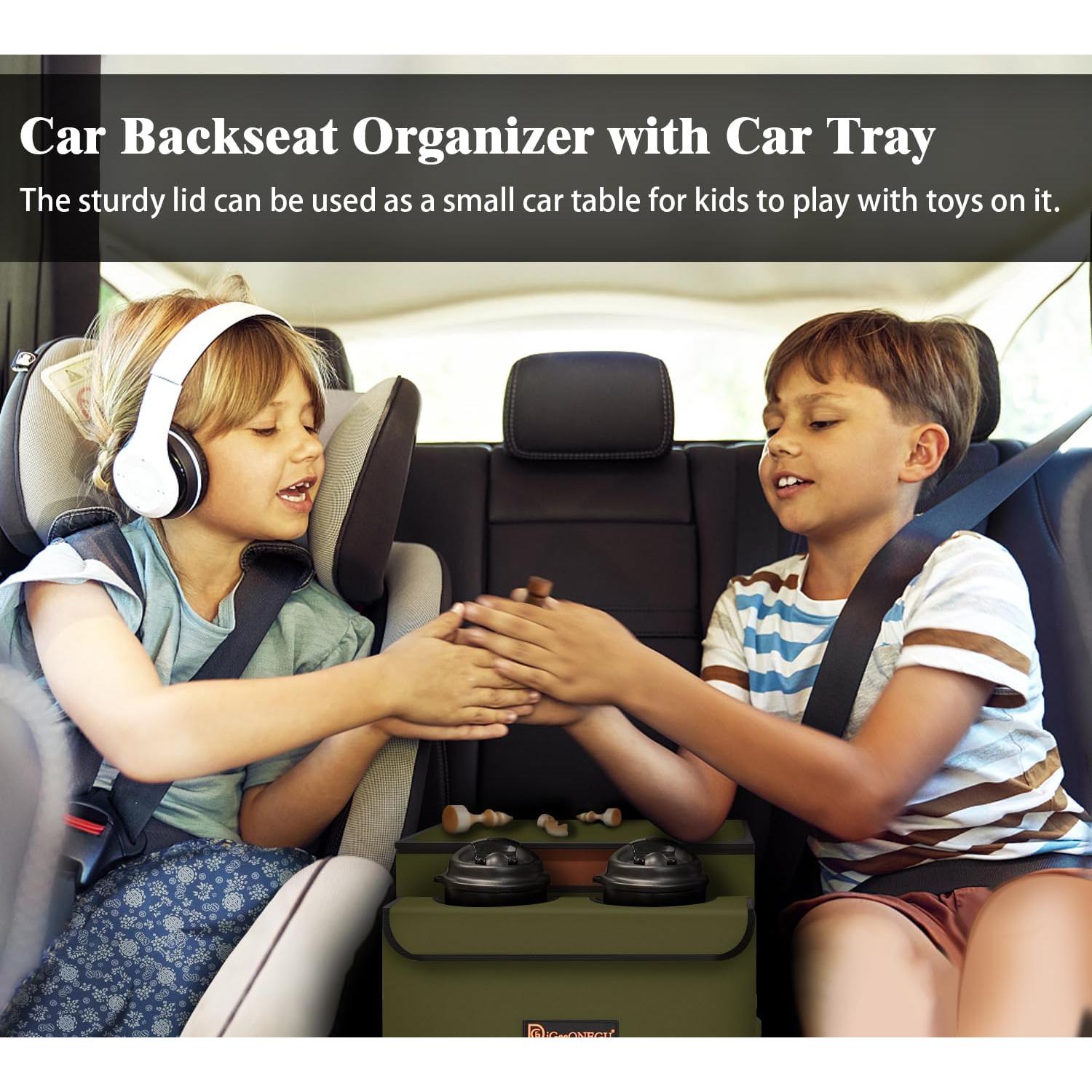 Organizador de Asiento de Coche DiGeeONEGU Aislado Verde Oliva