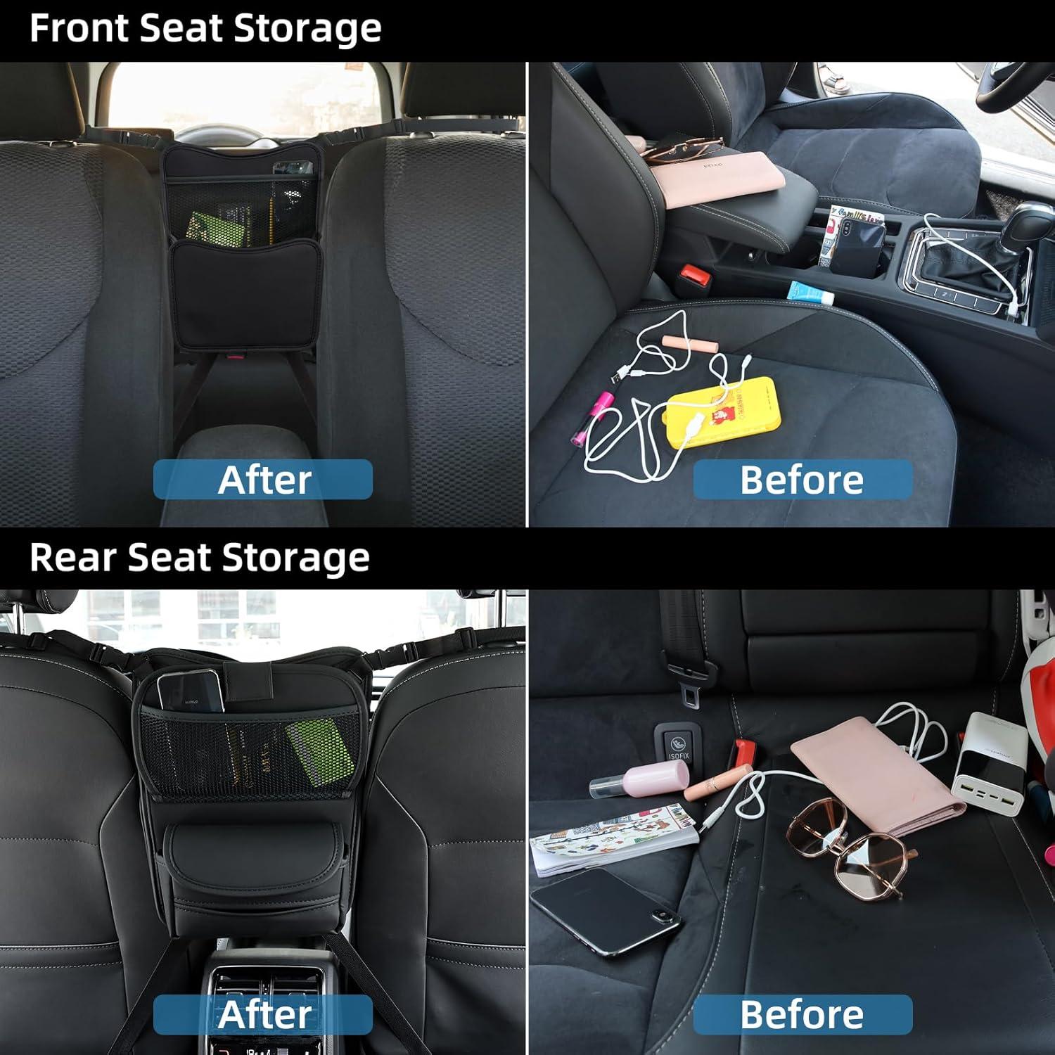 Organizador de Auto RUPSE Entre Asientos con Bandeja Plegable