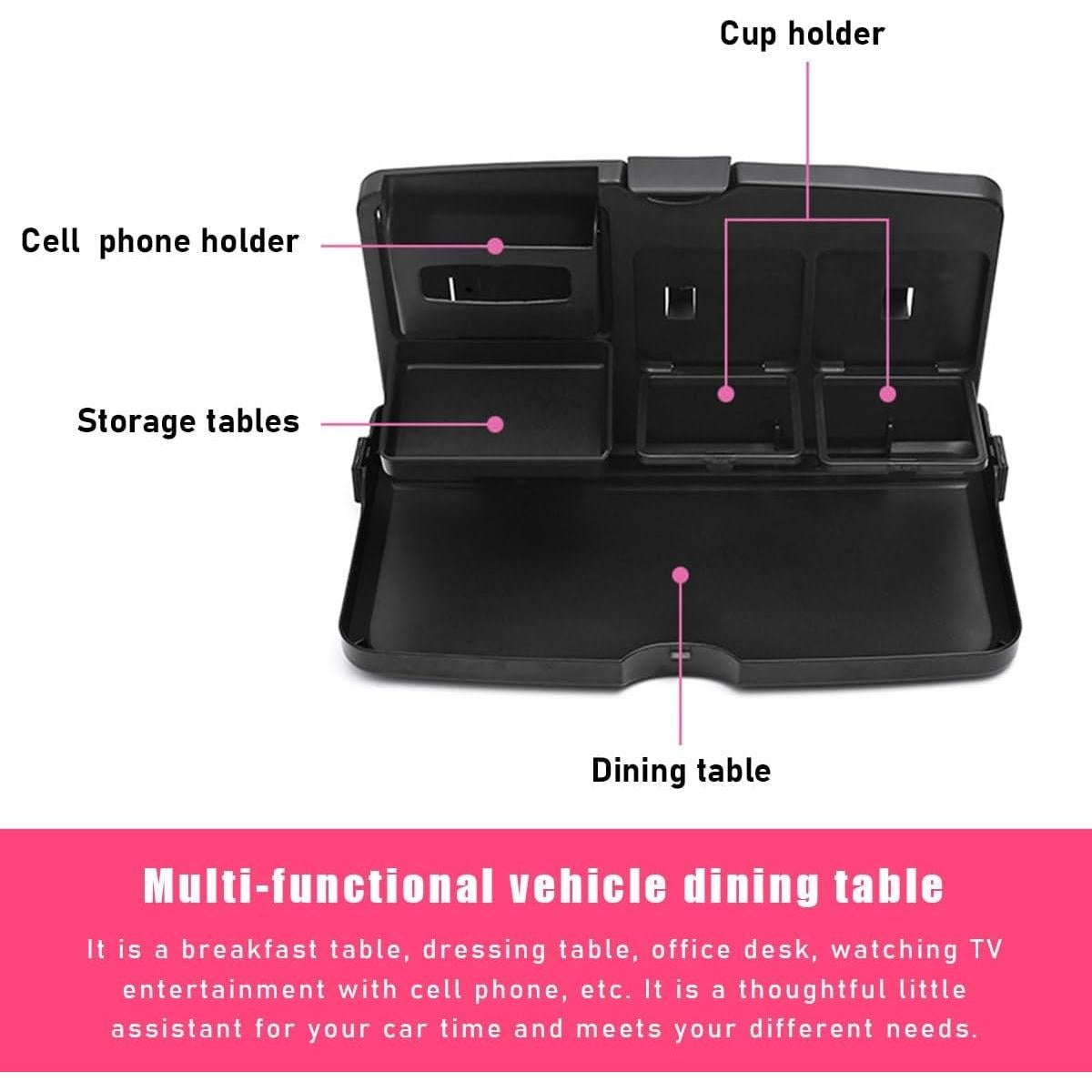 Soporte de bandeja de comida para automóvil Sylvil plegable