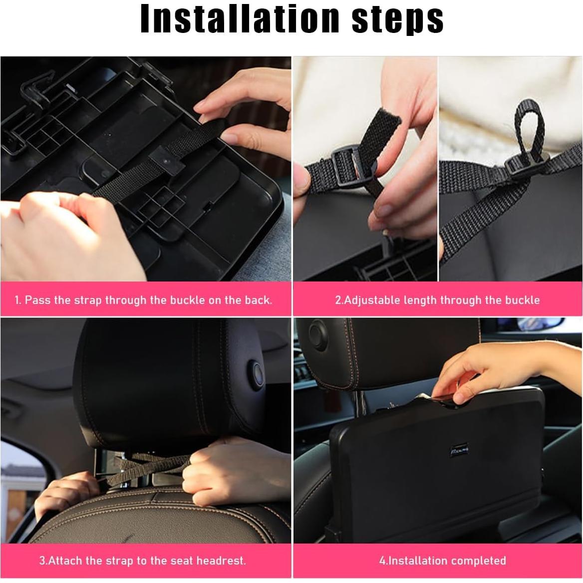 Soporte de bandeja de comida para automóvil Sylvil plegable