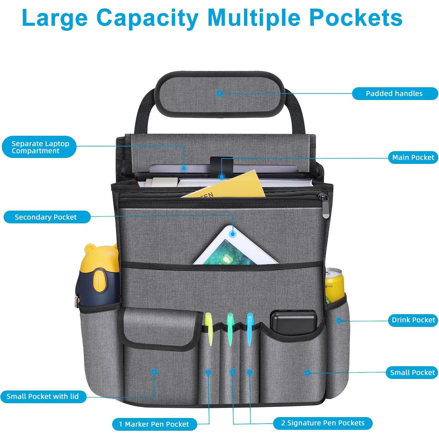 Organizador de Asiento Frontal LDEX FSO02 Gris Impermeable