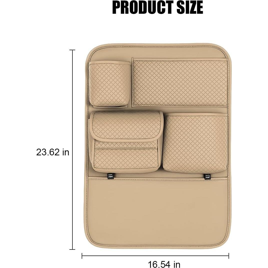 Organizador de Asiento Trasero de Coche TNAIYH 2PCS Beige