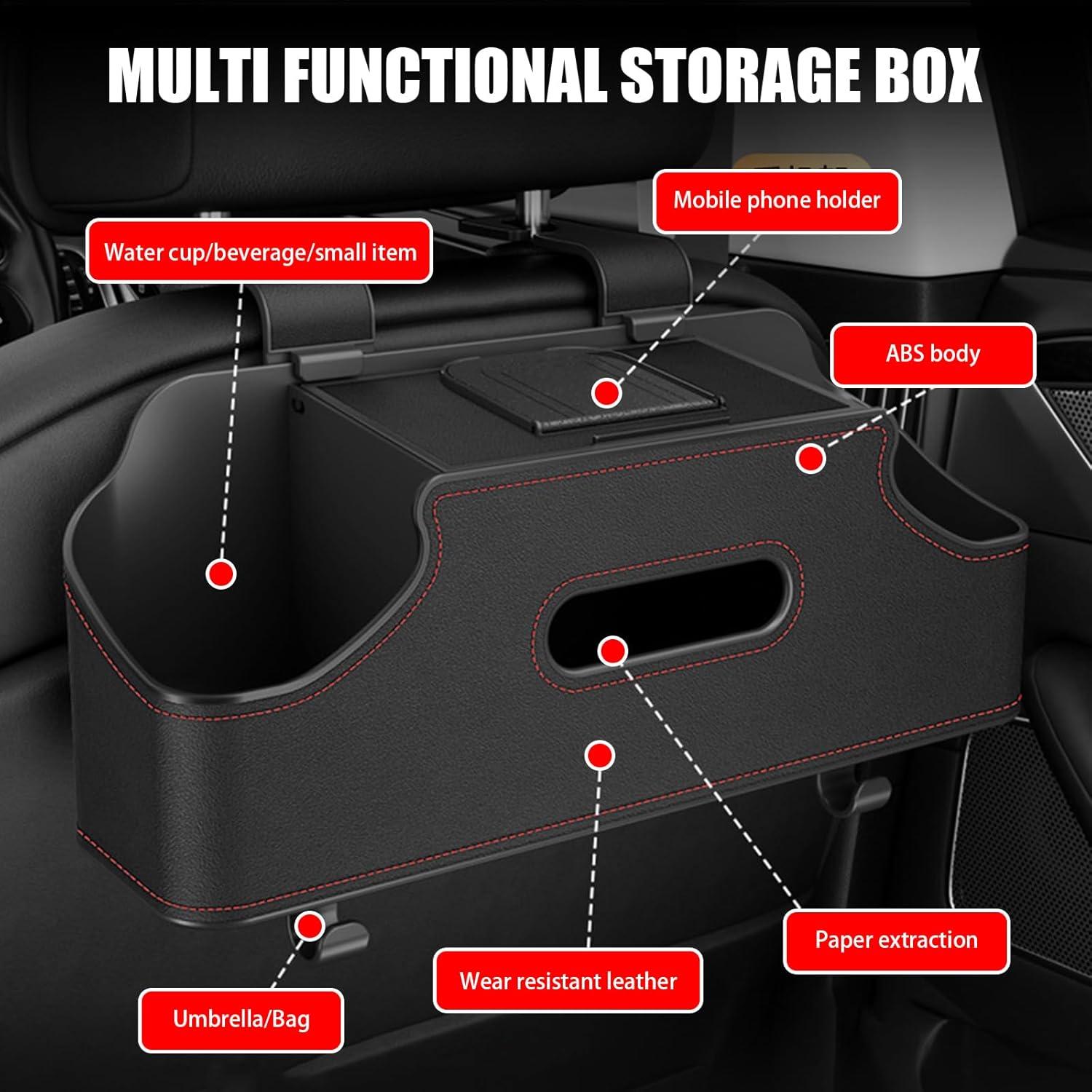 Caja de Almacenamiento para Respaldo de Asiento de Coche Pinflaw