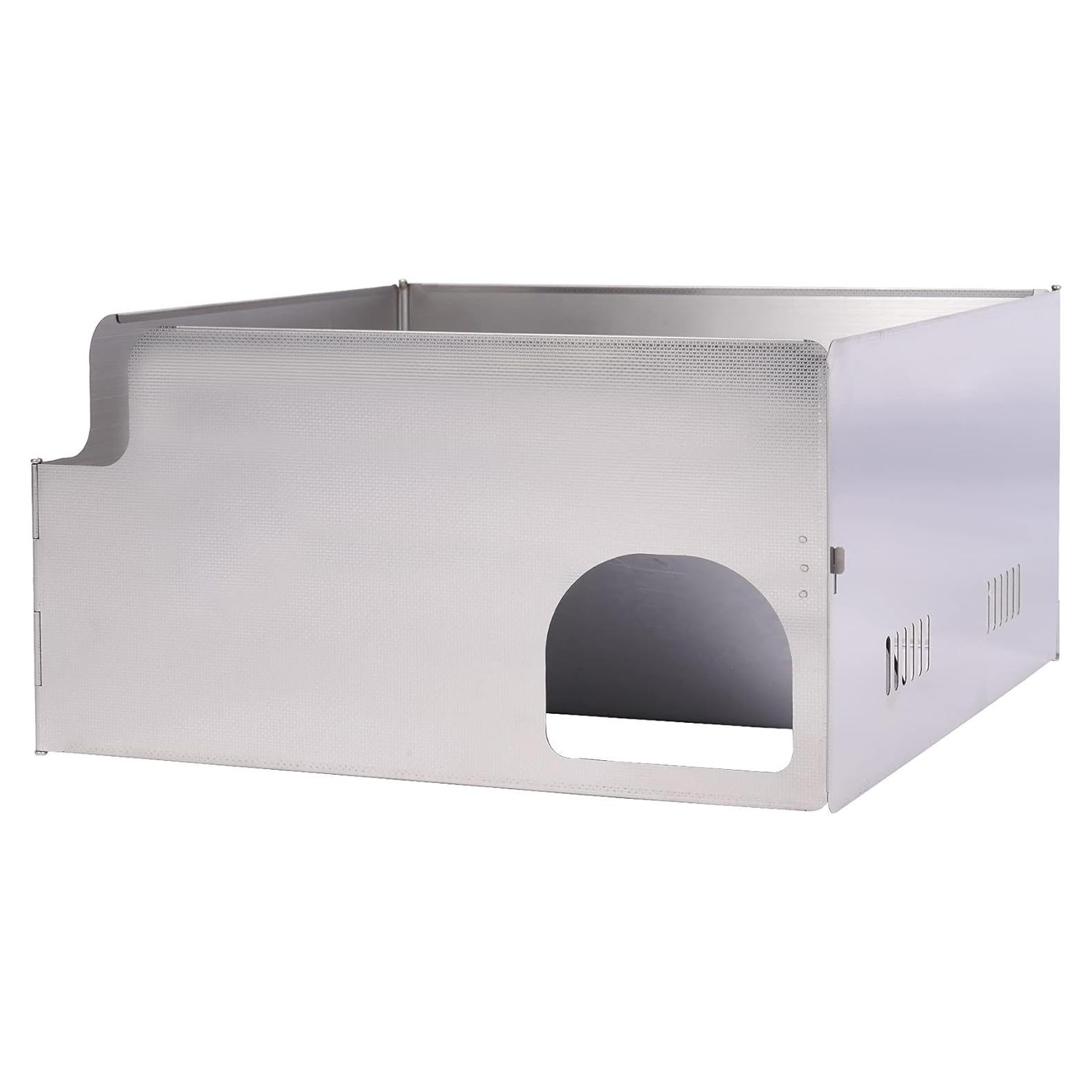 Paravientos Plegable REDCAMP de Acero Inoxidable para Estufa