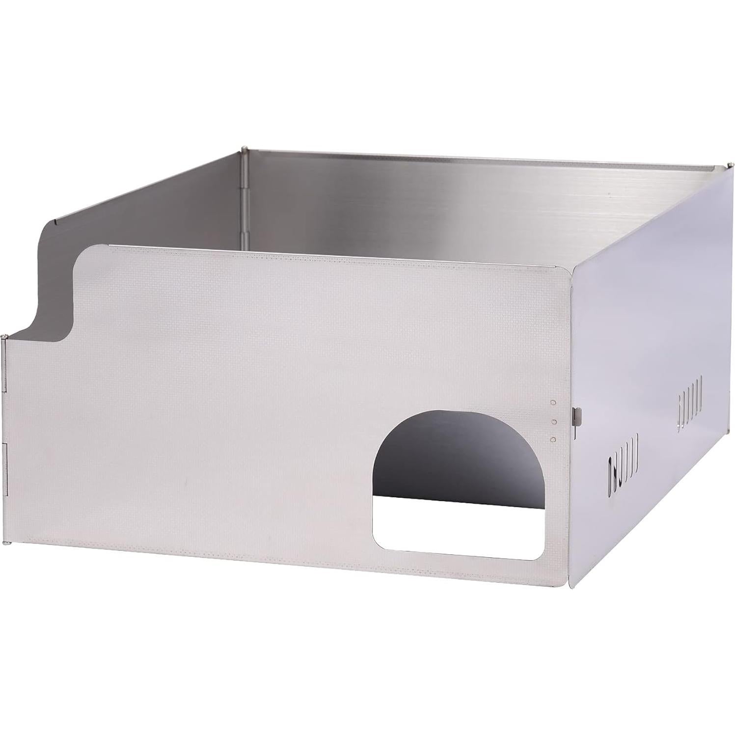 Paravientos Plegable REDCAMP de Acero Inoxidable para Estufa