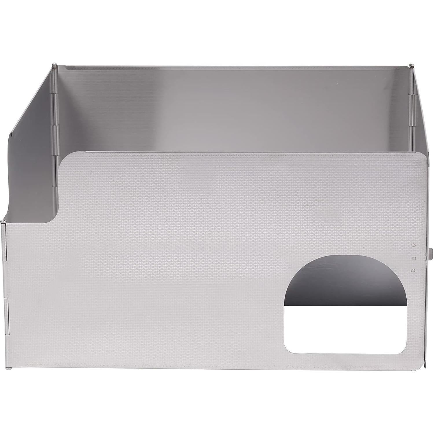 Paravientos Plegable REDCAMP de Acero Inoxidable para Estufa